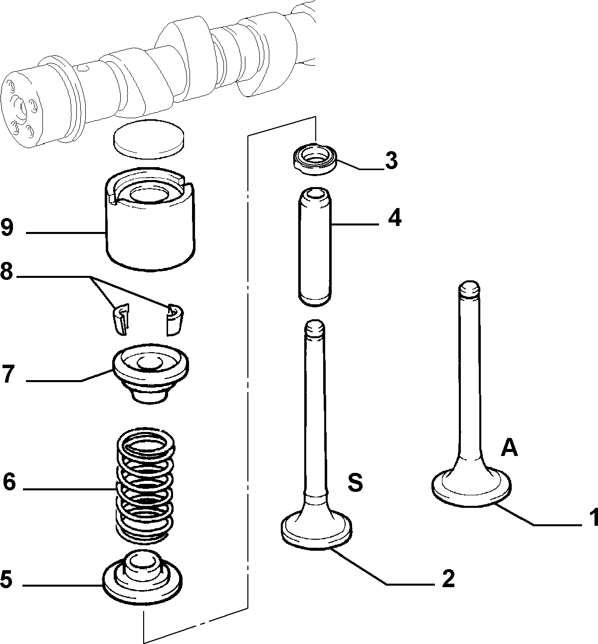 VAG 7553637 - Комплект гумички, стъбло на клапана vvparts.bg