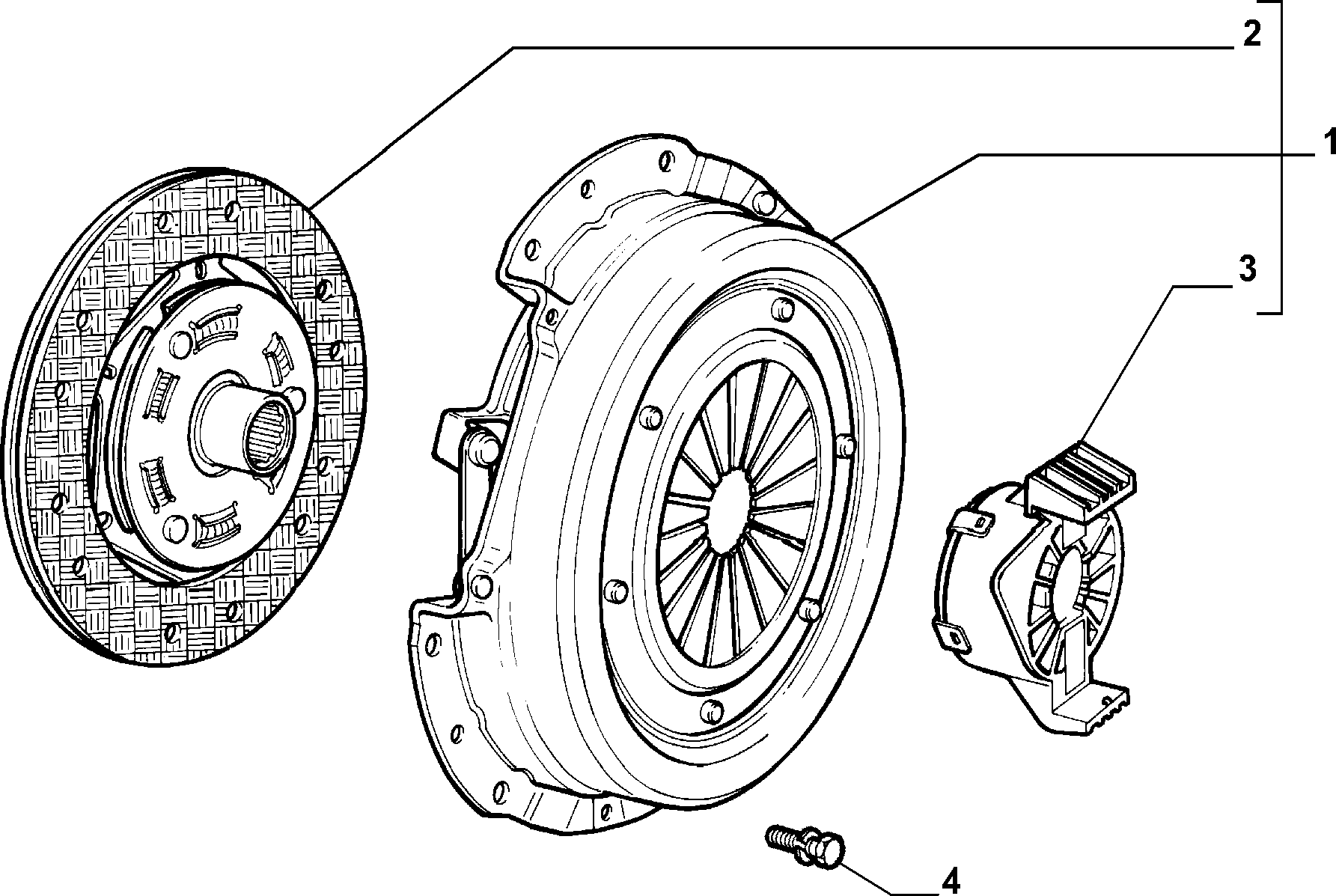 FIAT 71752222 - Комплект съединител vvparts.bg