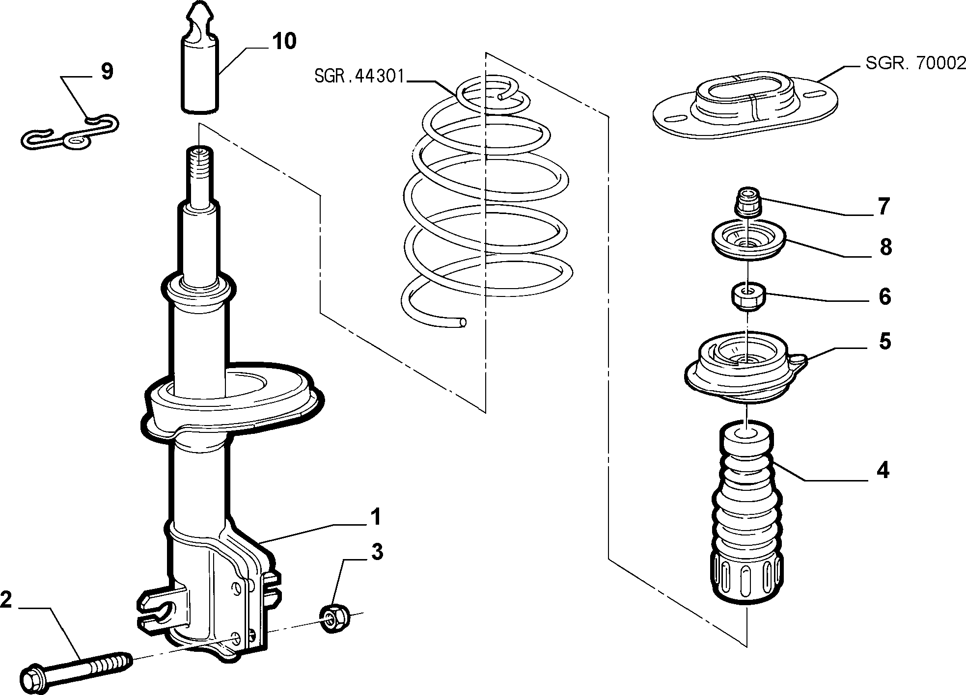 Lancia 50711334 - SHOCK ABSORBER vvparts.bg