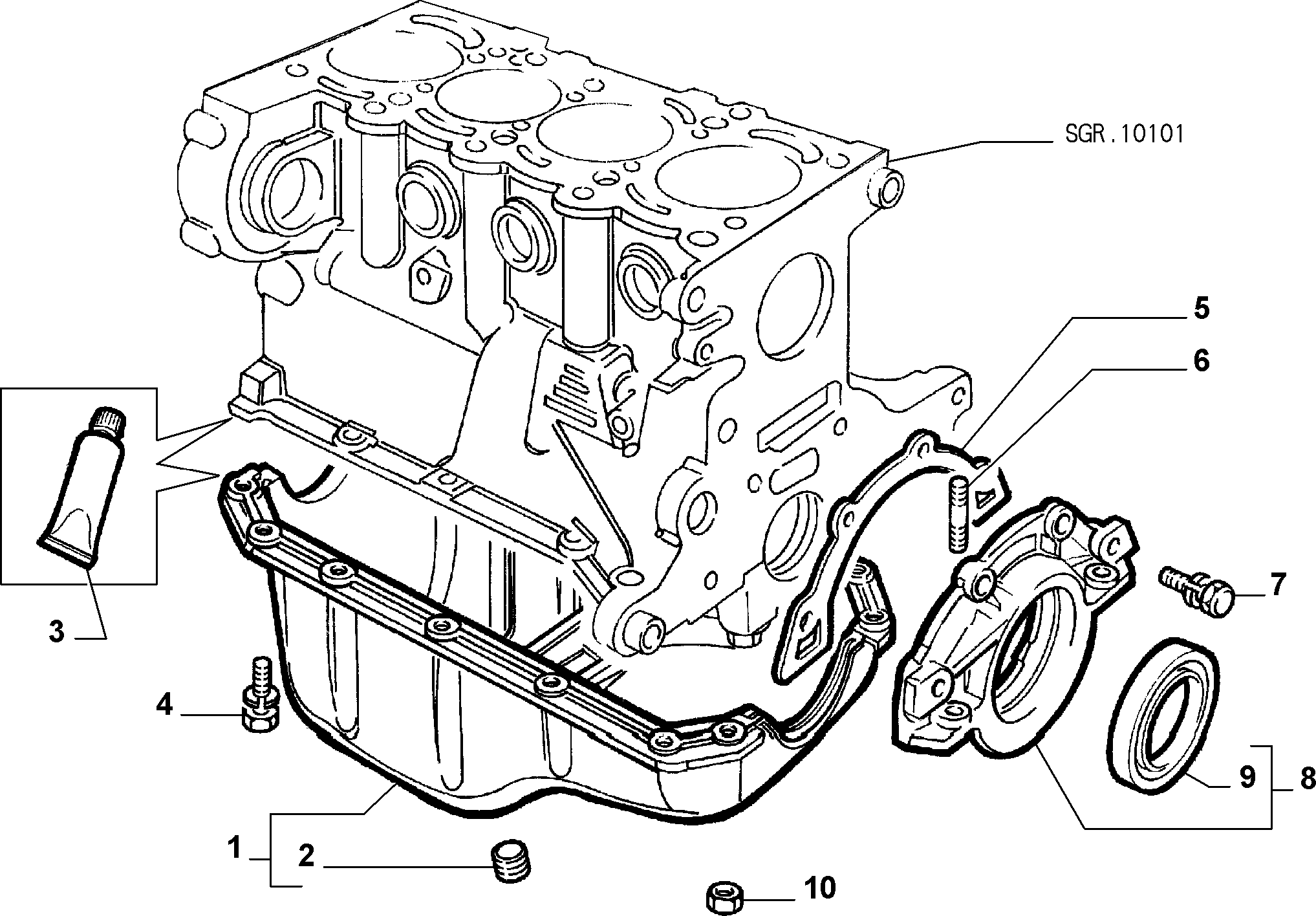 Alfa Romeo 7734022 - Болтова пробка, маслен картер vvparts.bg