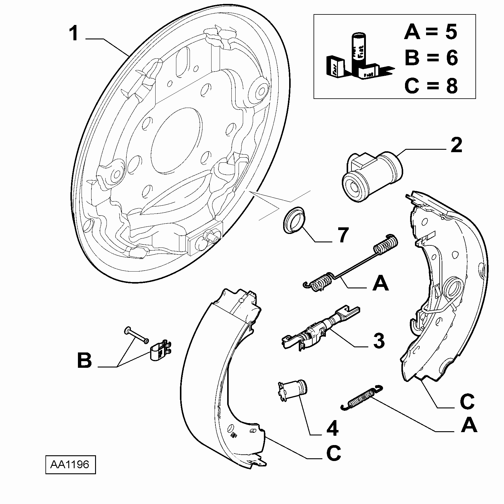 DACIA 77363849 - Спирачно цилиндърче на колелото vvparts.bg