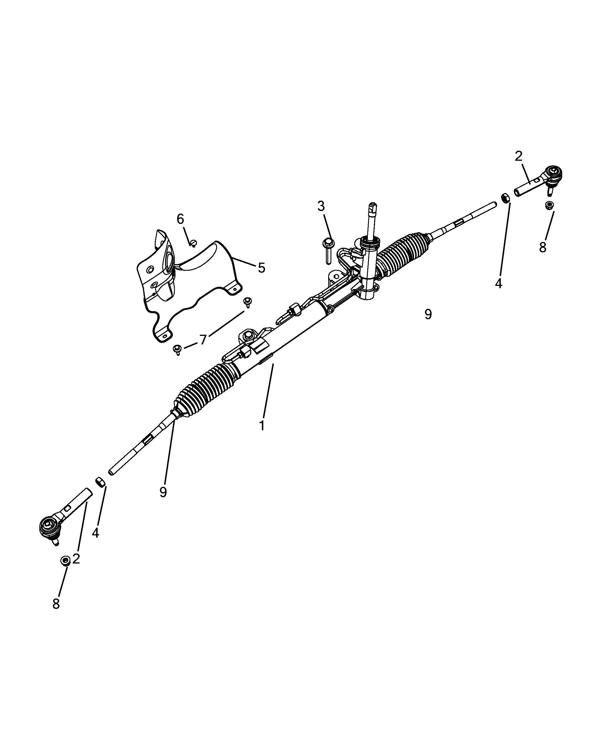 Alfarome/Fiat/Lanci K68141058AA - Накрайник на напречна кормилна щанга vvparts.bg