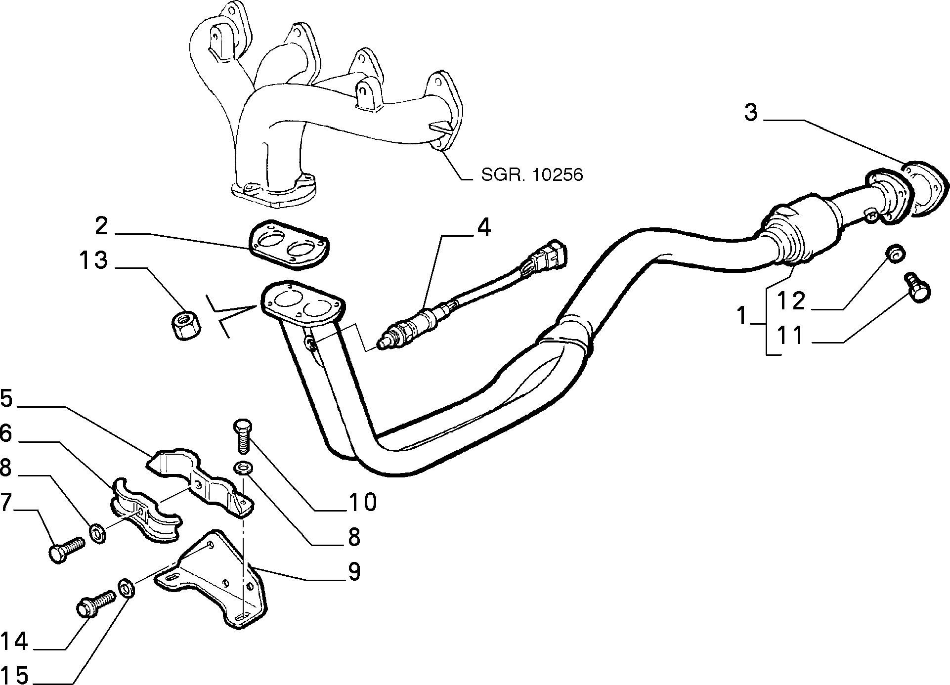 FIAT 46.468.671 - Уплътнение, изпускателни тръби vvparts.bg