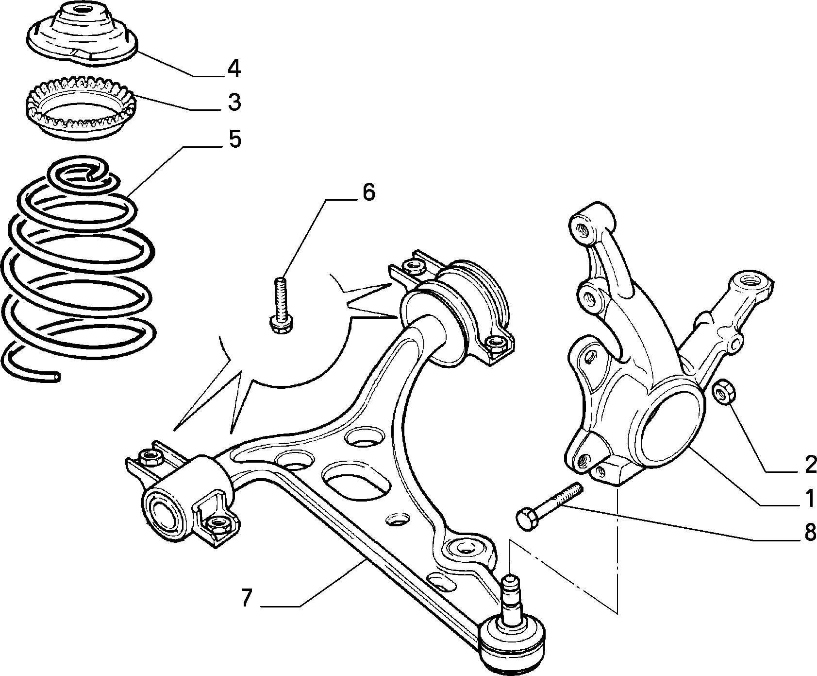 FIAT 71747915* - Носач, окачване на колелата vvparts.bg