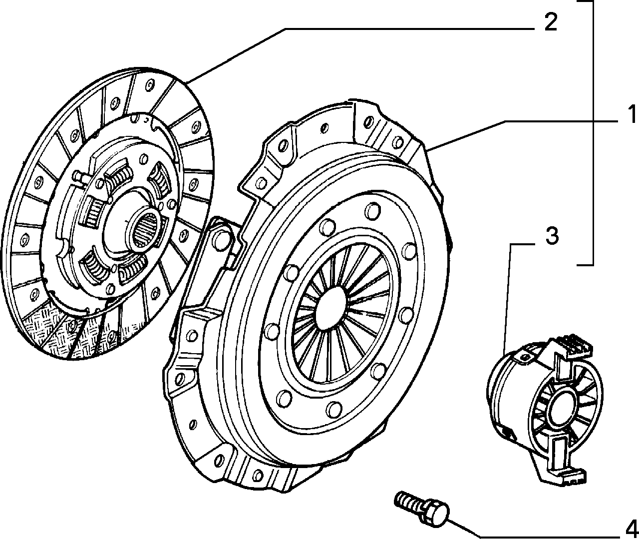 Alfa Romeo 71752238 - Комплект съединител vvparts.bg