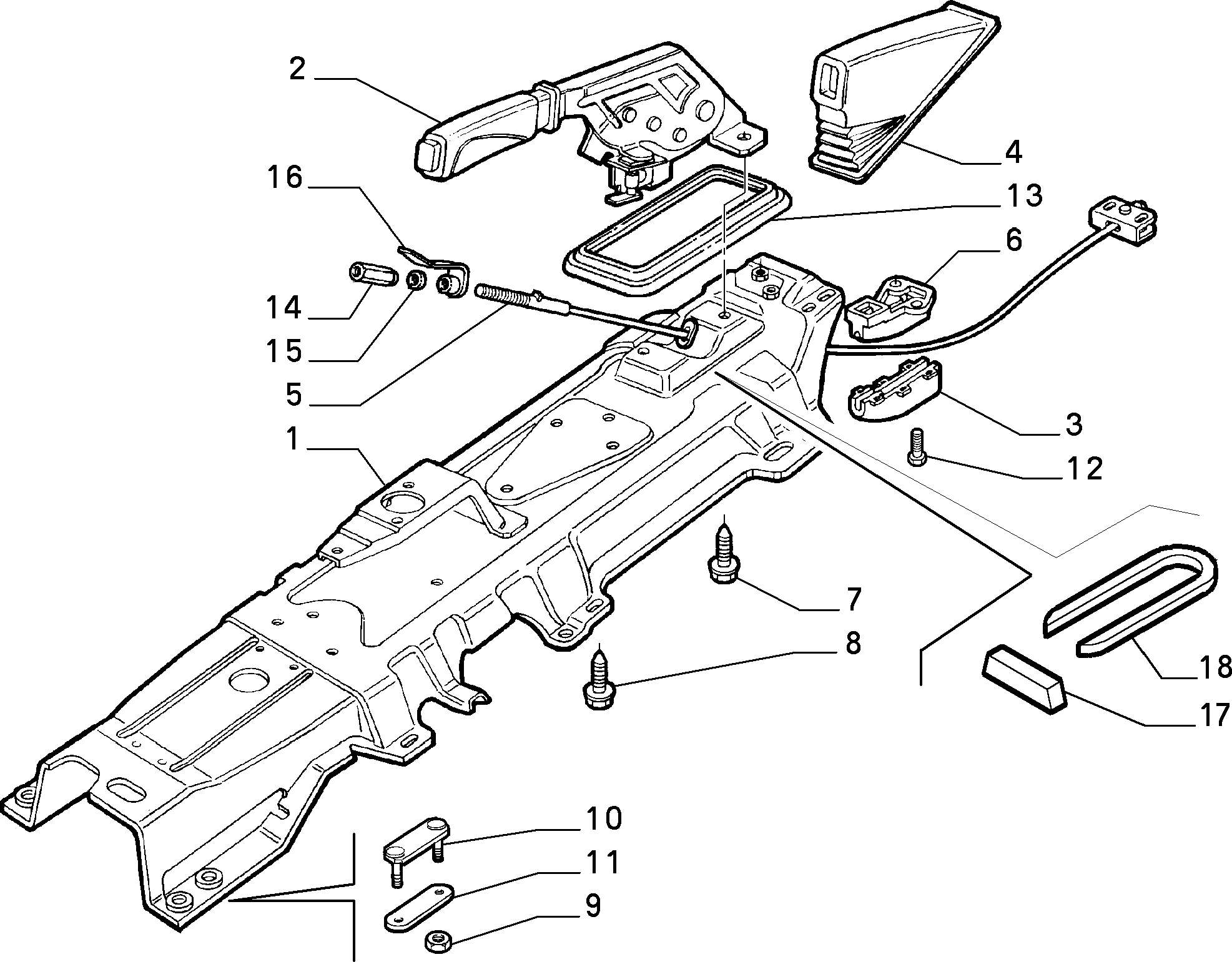 FIAT 7773616 - Жило, ръчна спирачка vvparts.bg