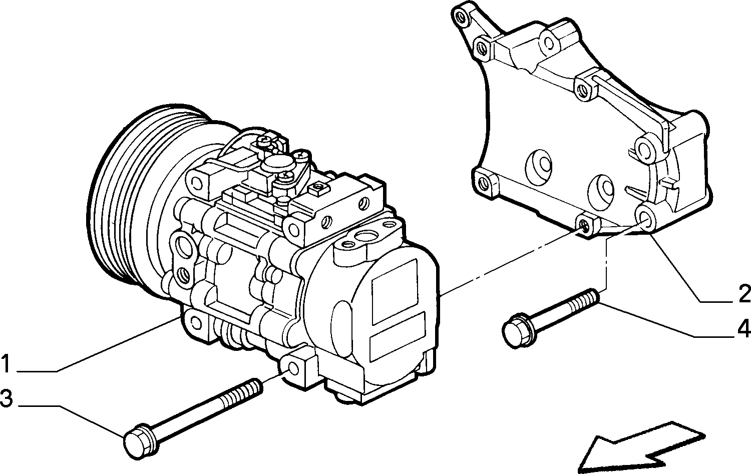 Lancia 46438366 - Компресор, климатизация vvparts.bg