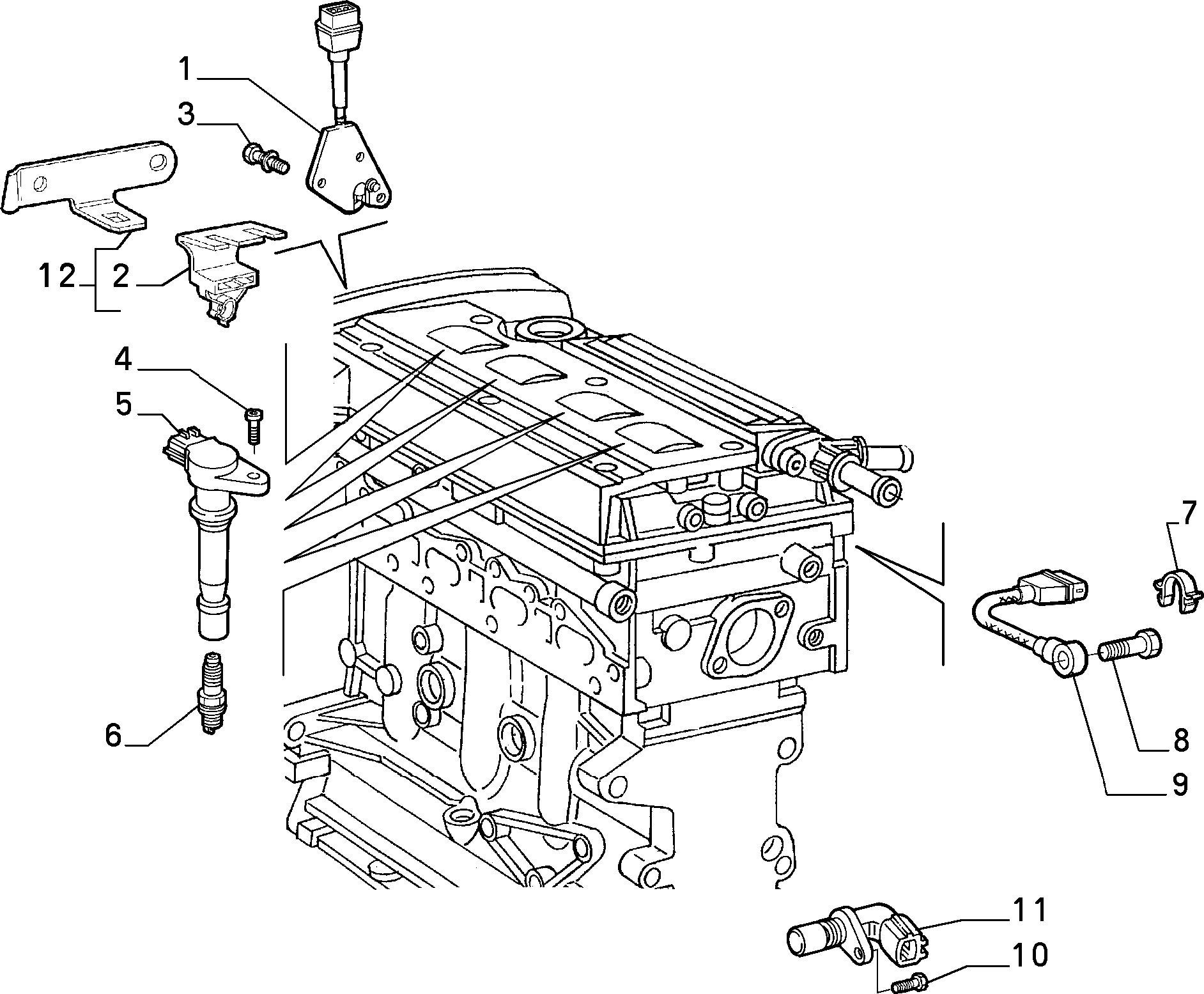 Lancia 46551935 - Запалителна свещ vvparts.bg