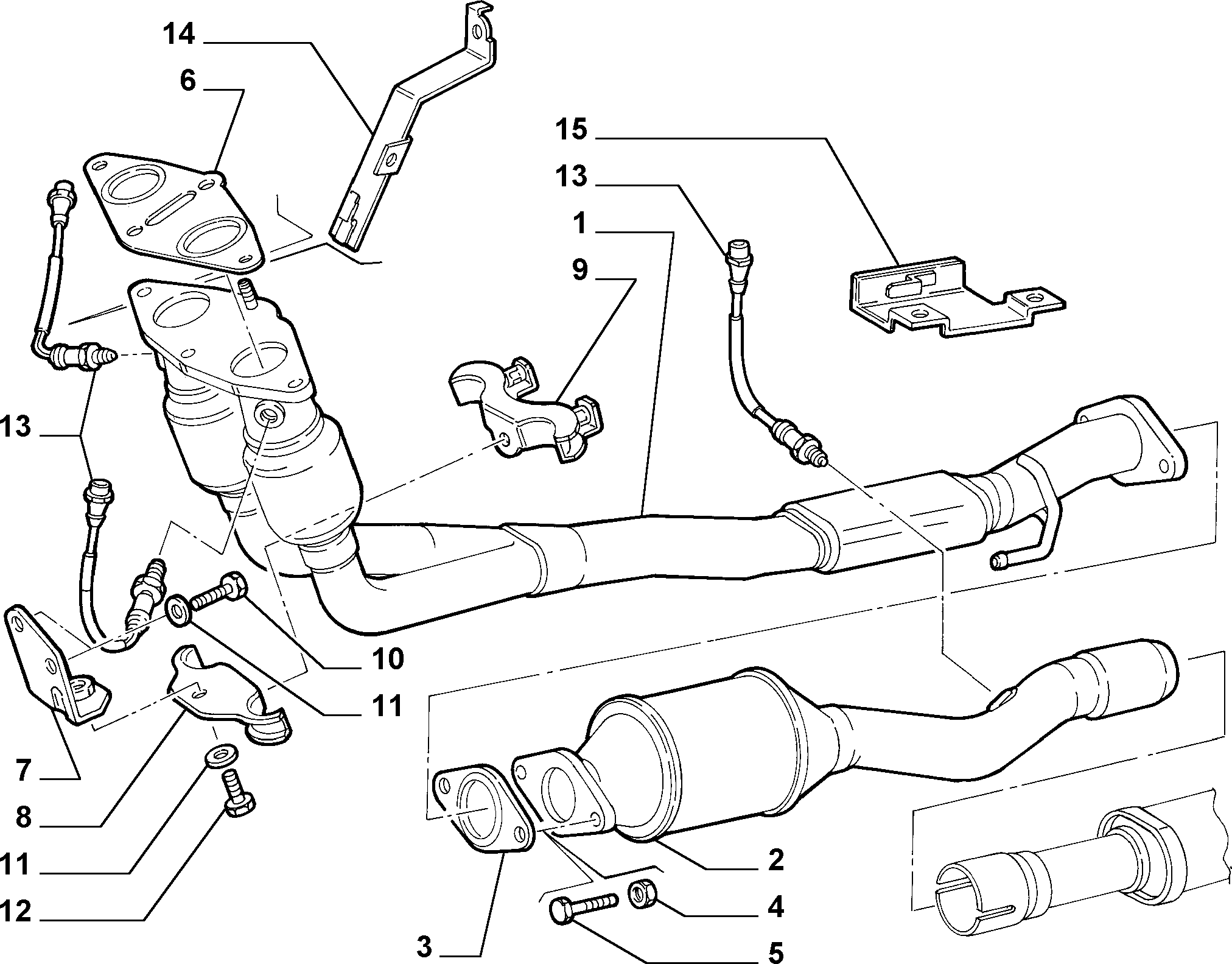 Jeep 46.459.258 - Уплътнение, изпускателни тръби vvparts.bg