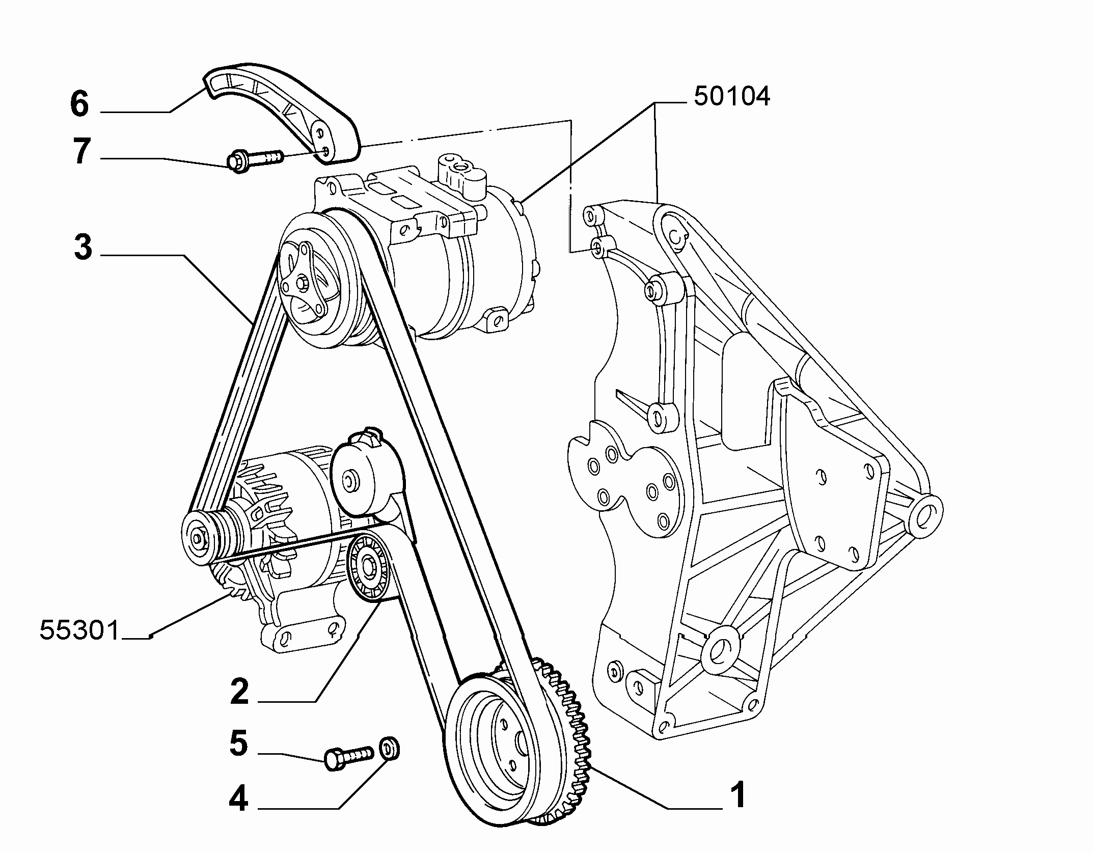 Opel 55232827 - Паразитна / водеща ролка, пистов ремък vvparts.bg