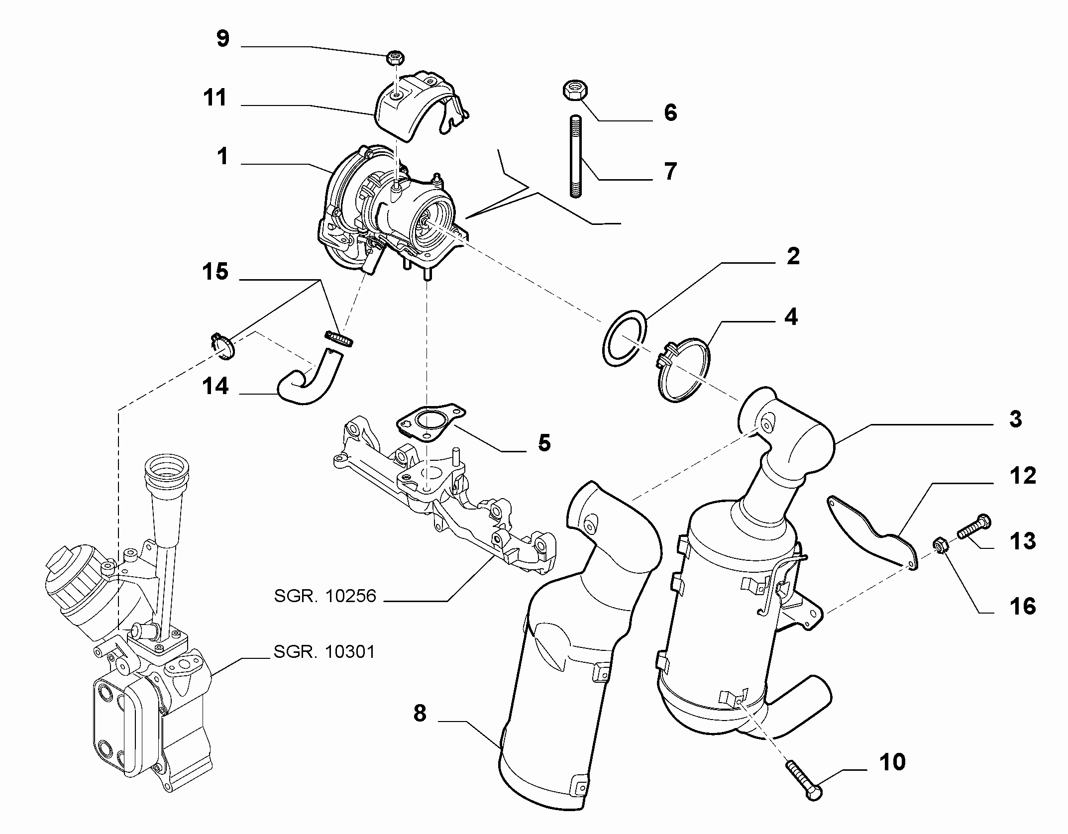 FORD 55231037 - Турбина, принудително пълнене с въздух vvparts.bg