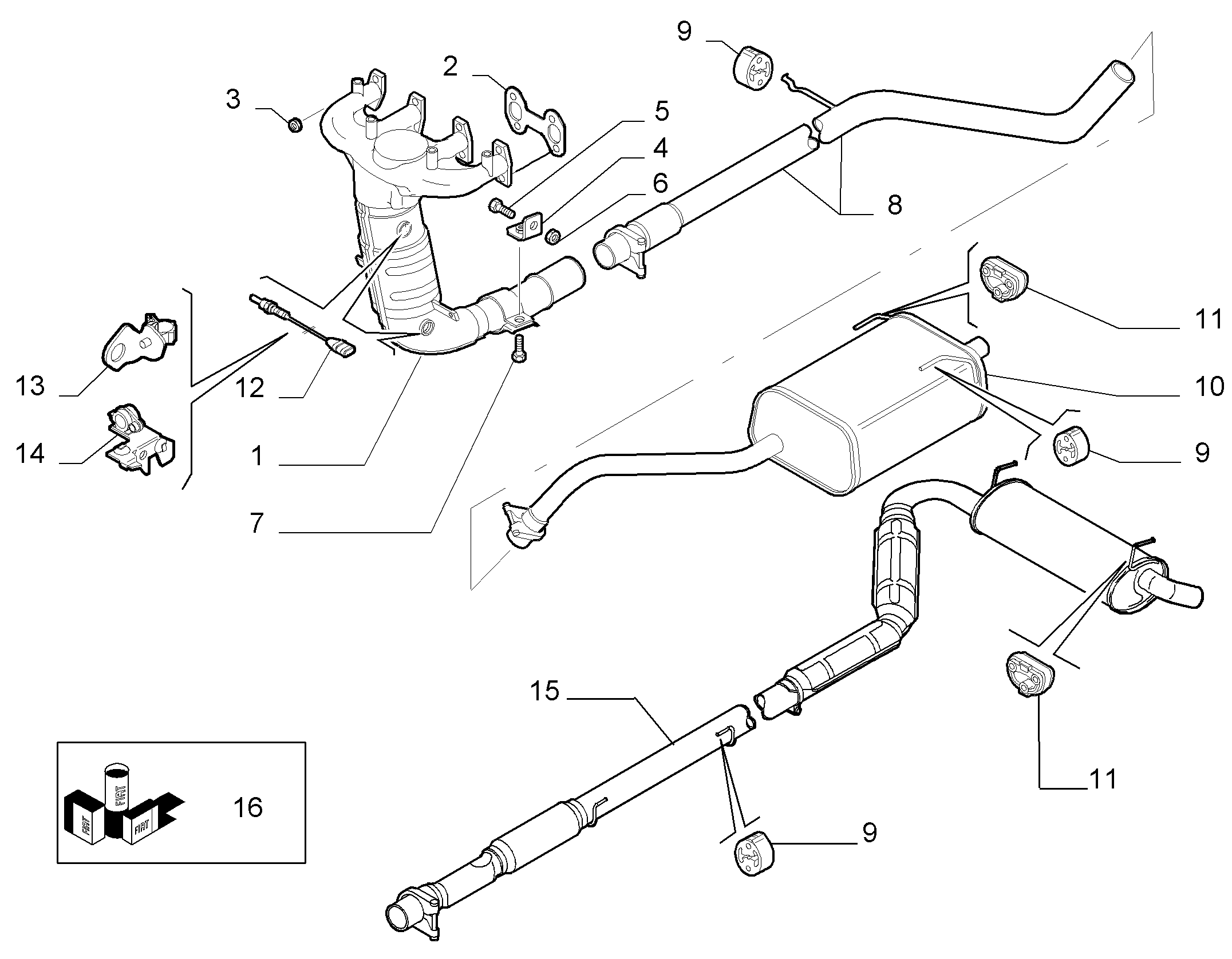 Abarth 55 20 16 10 - Ламбда-сонда vvparts.bg