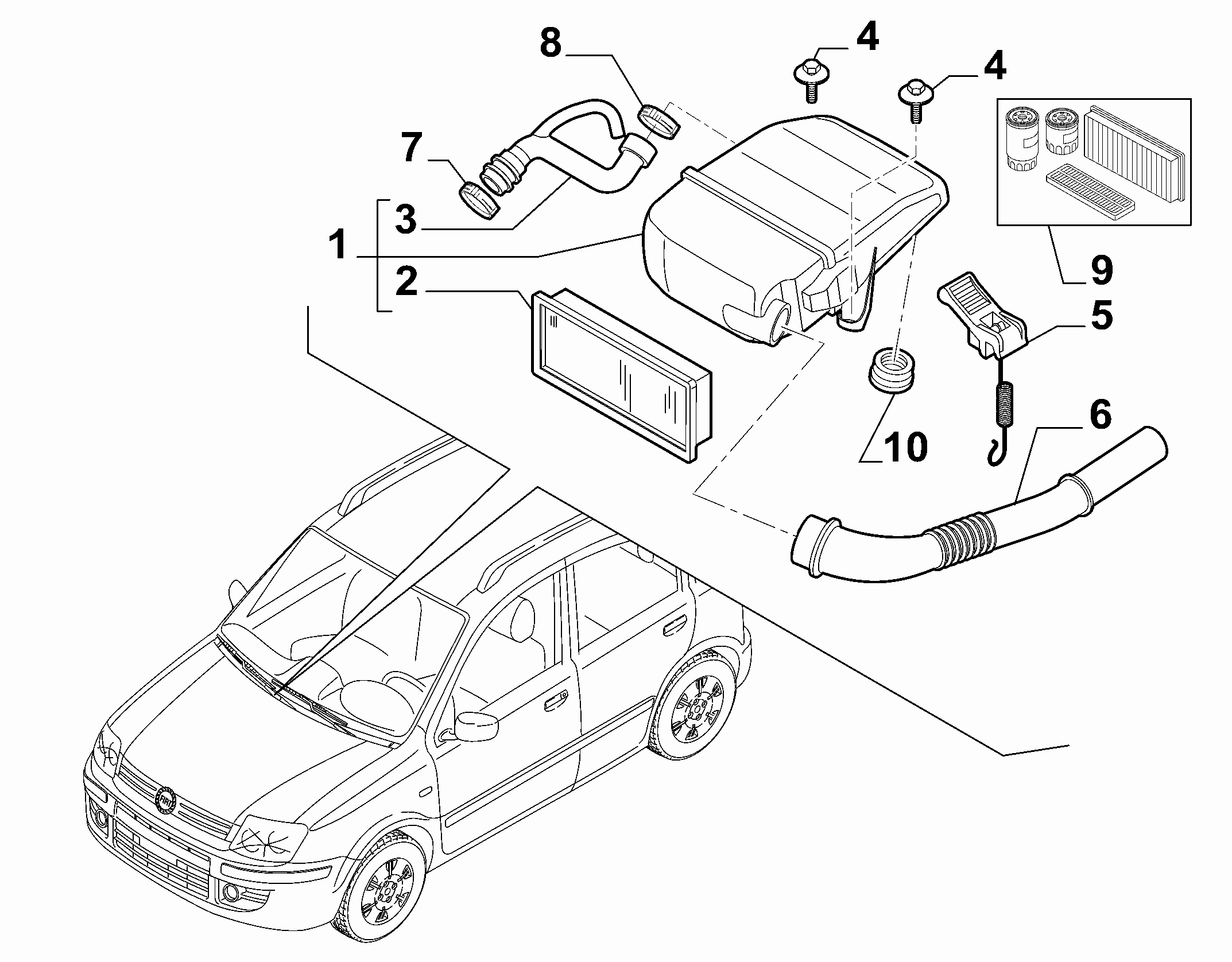 Zastava 55183269 - FILTERING ELEMENT vvparts.bg