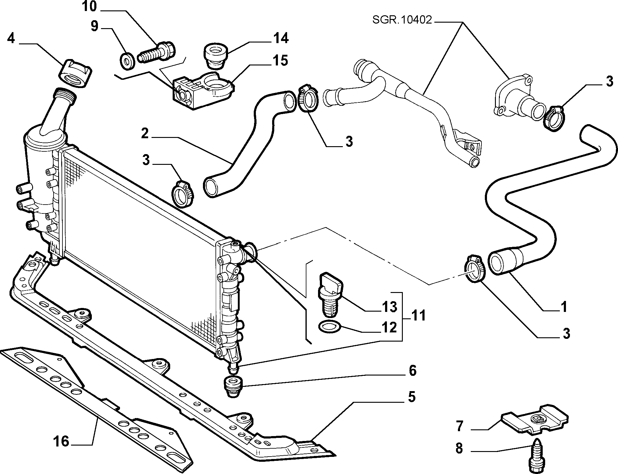 Alfarome/Fiat/Lanci 46556737 - Капачка, резервоар за охладителна течност vvparts.bg