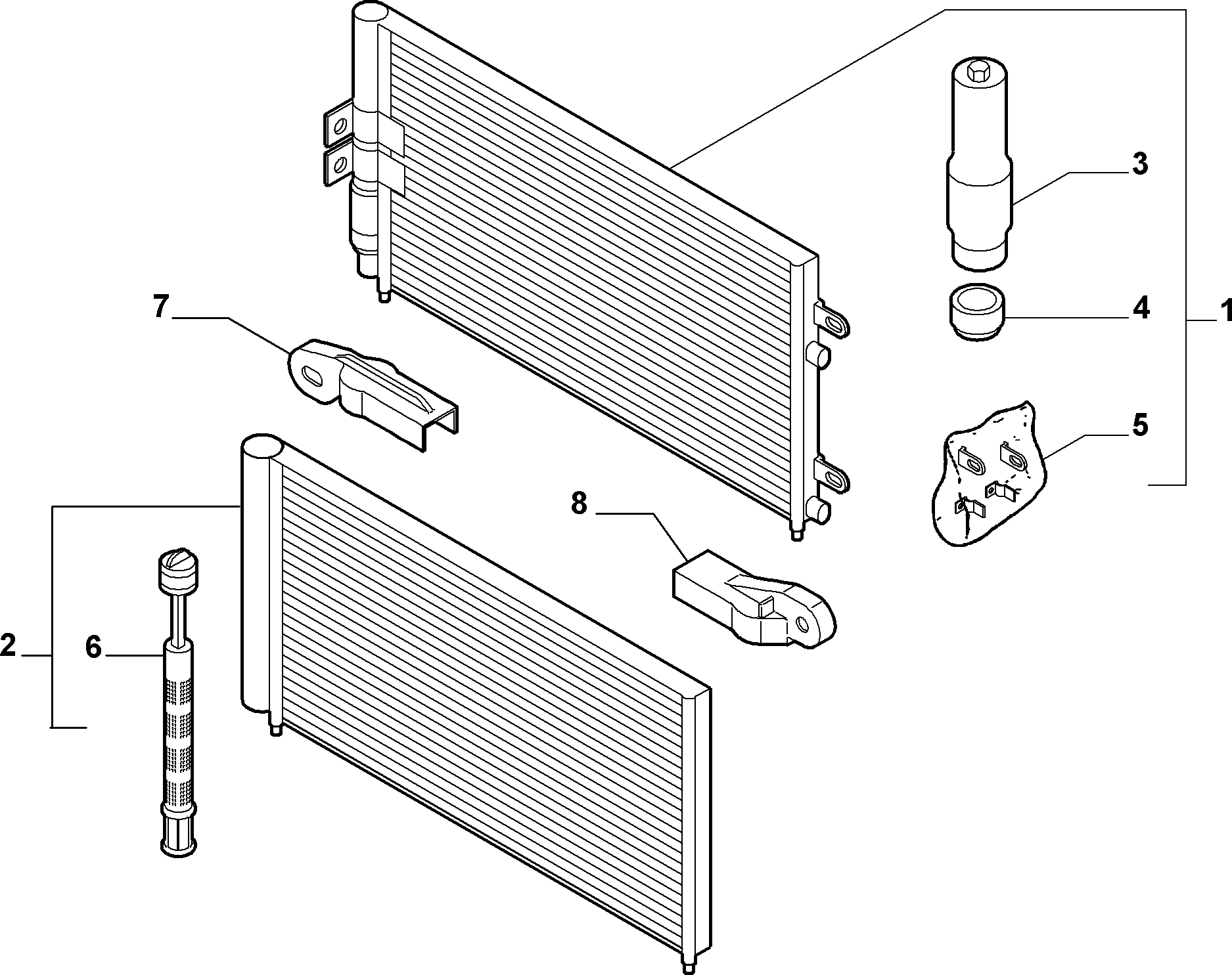 Zastava 51763472 - Кондензатор, климатизация vvparts.bg