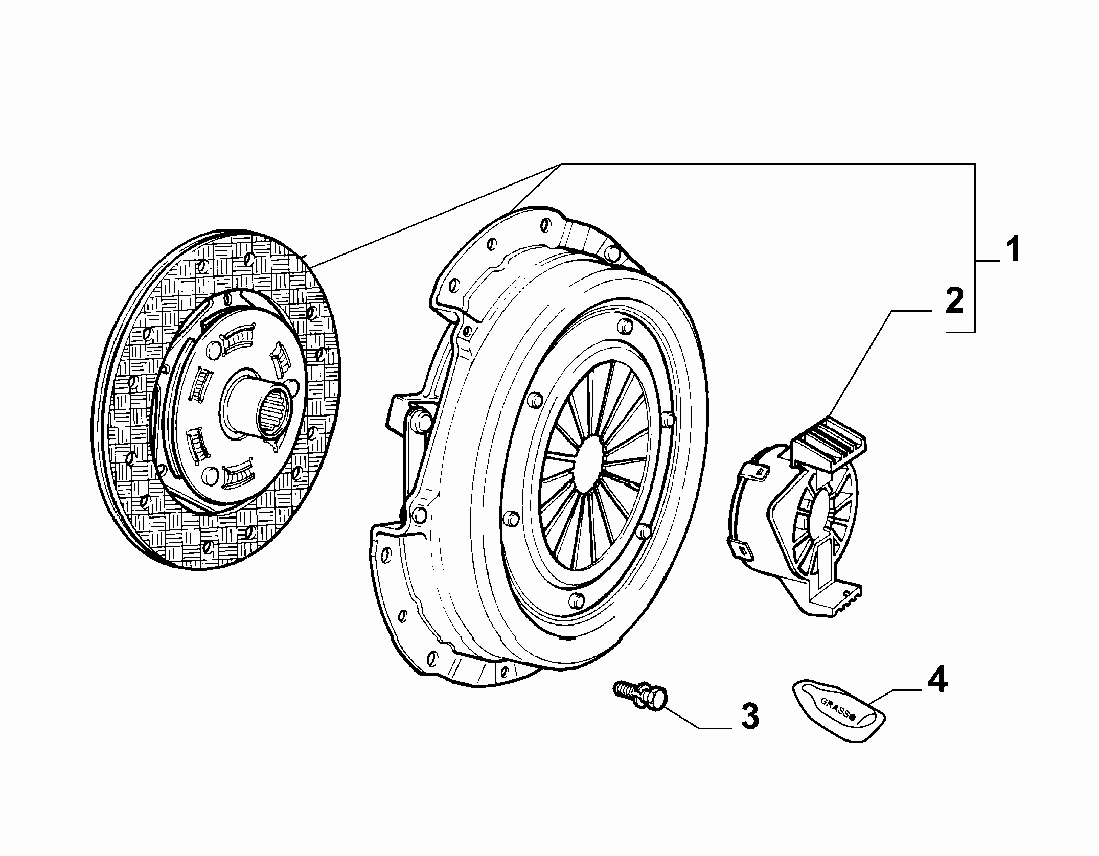 Alfa Romeo 71752579 - Комплект съединител vvparts.bg