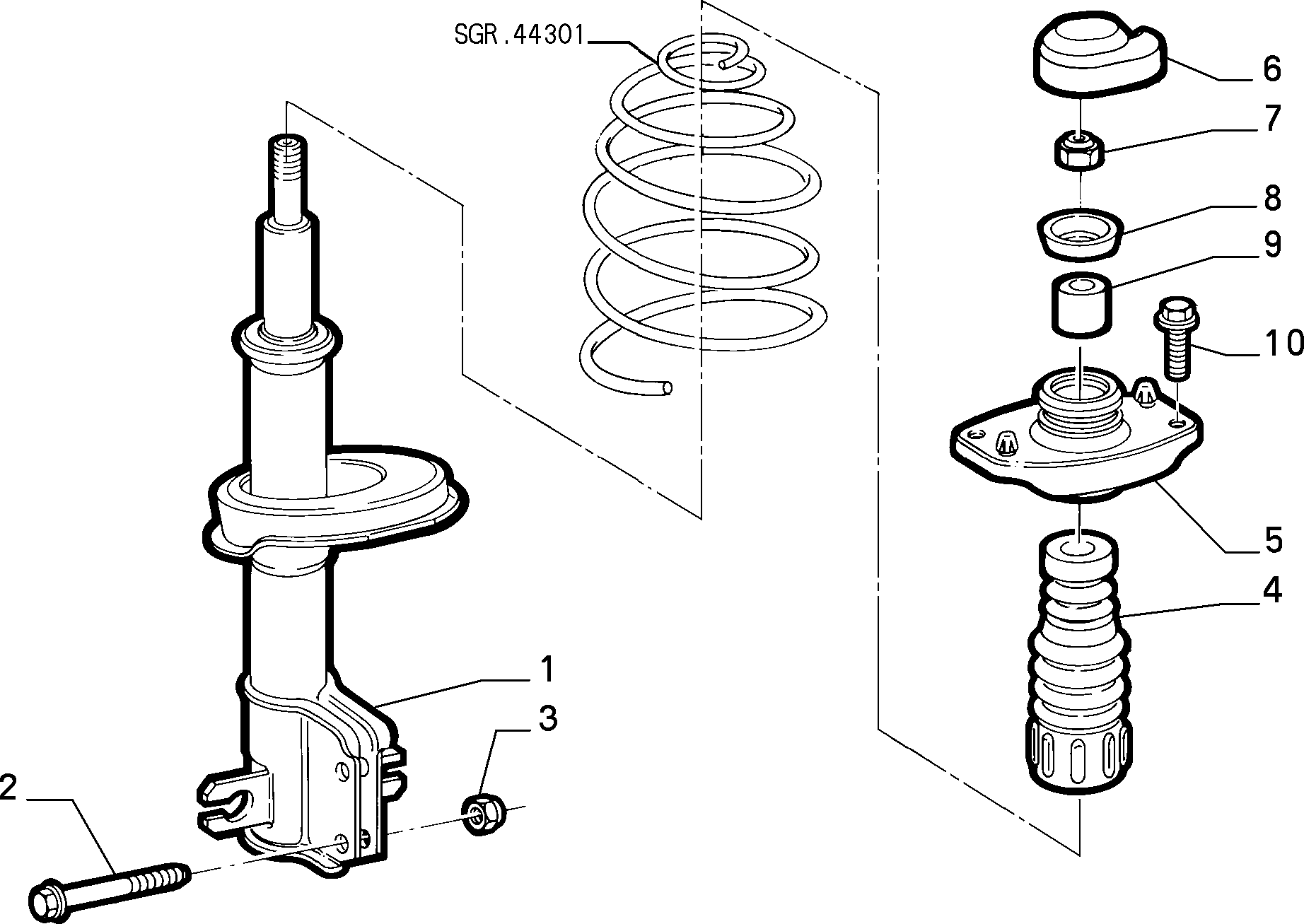 Lancia 71718289 - Амортисьор vvparts.bg