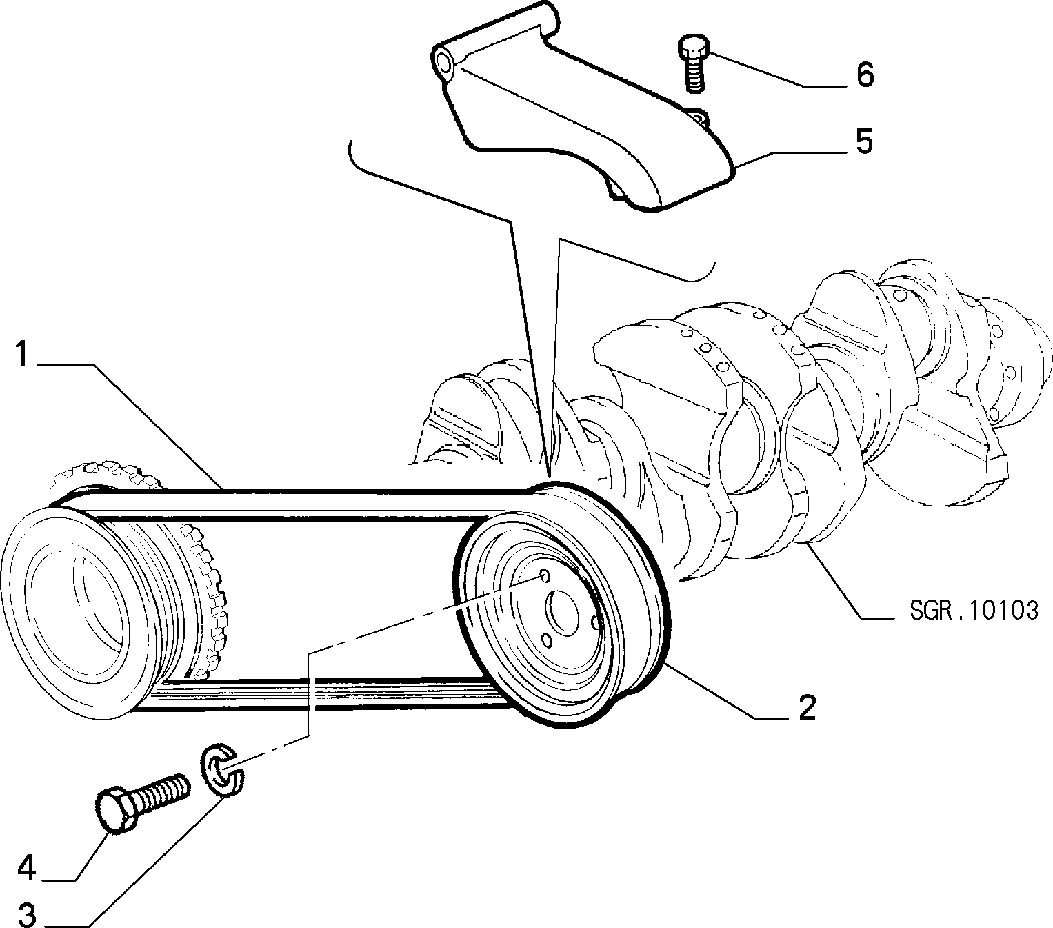 Lancia 71719398 - Пистов ремък vvparts.bg