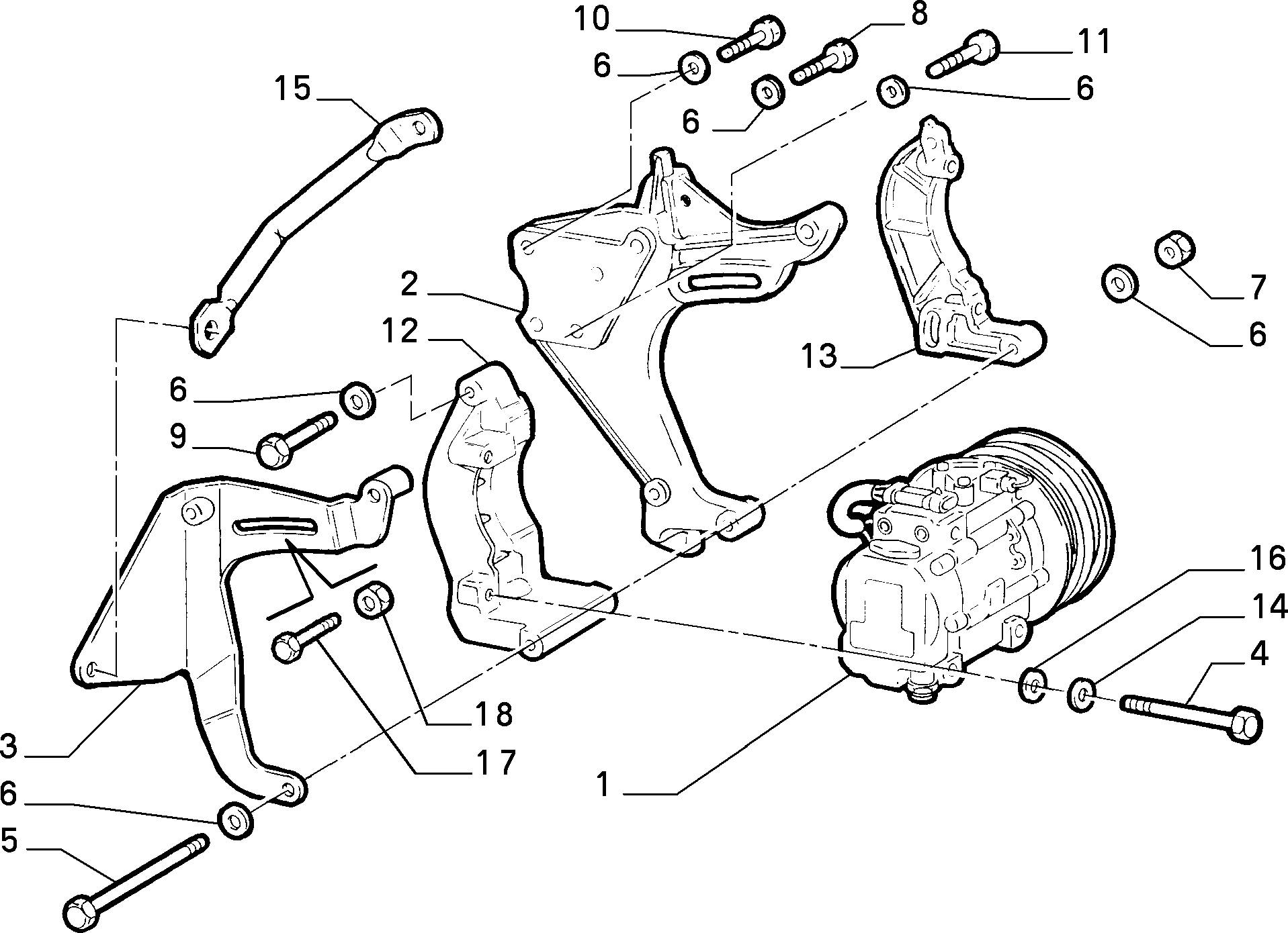 FIAT 46514443 - Компресор, климатизация vvparts.bg