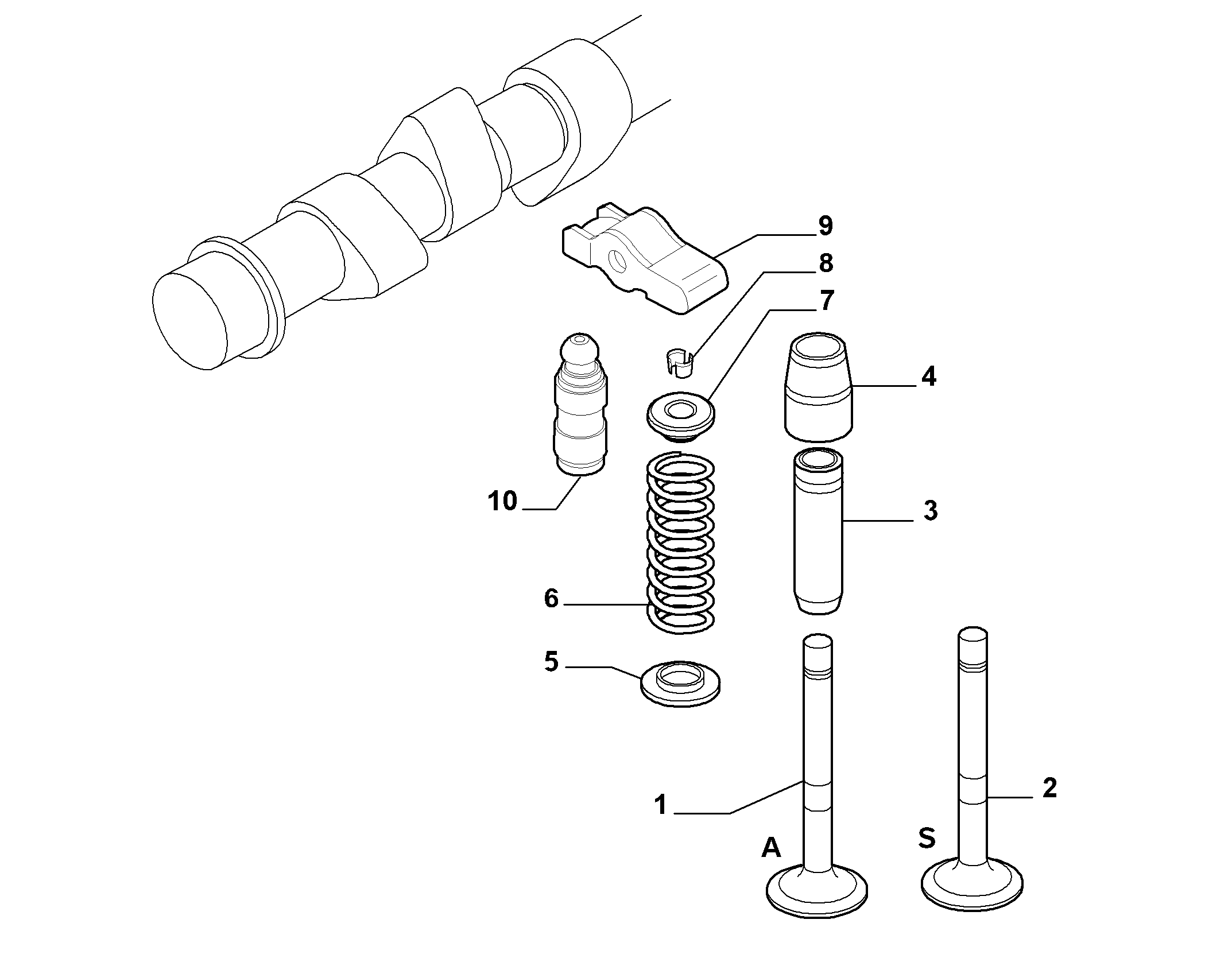 FIAT 46556651 - Гумичка на клапан, уплътн. пръстен, стъбло на кл. vvparts.bg