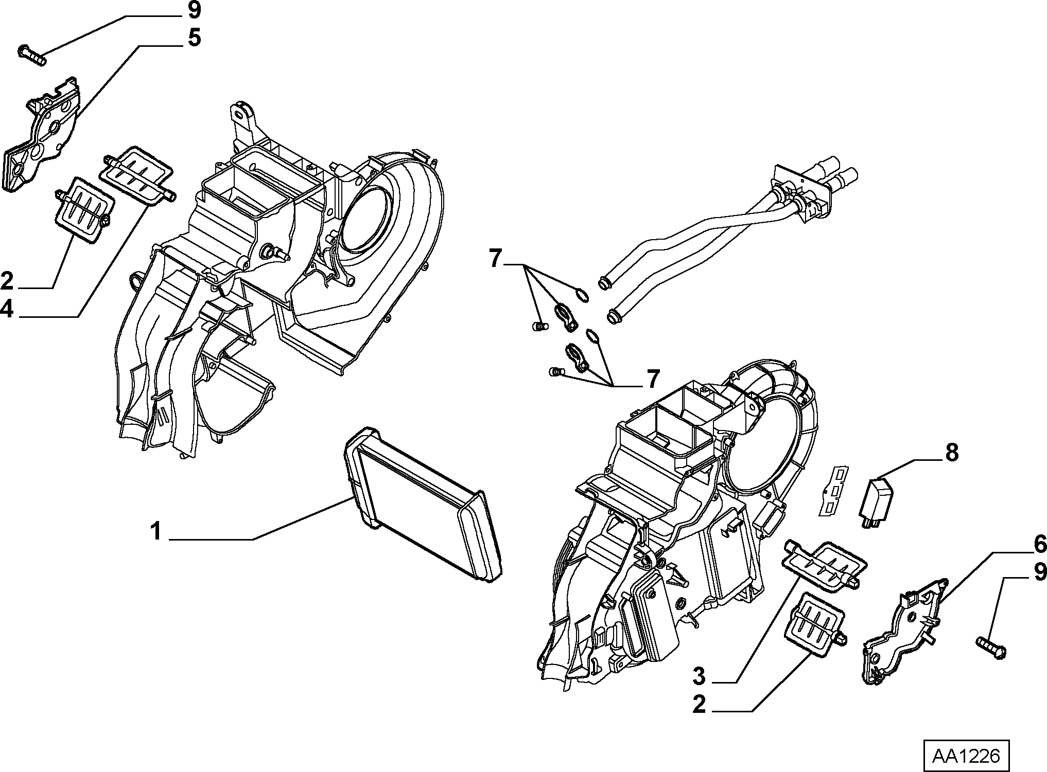 Alfarome/Fiat/Lanci 46723450 - Топлообменник, отопление на вътрешното пространство vvparts.bg