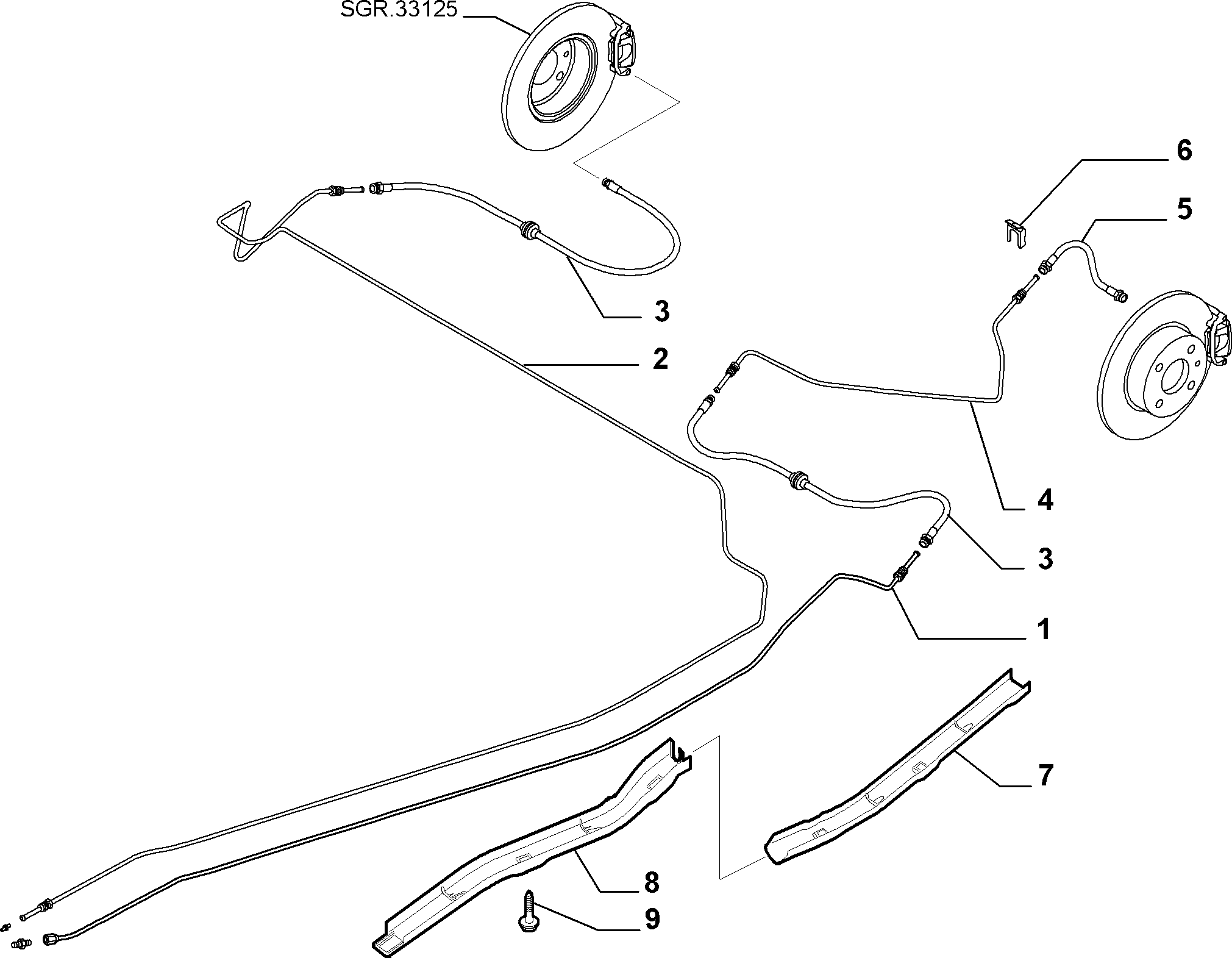 FIAT 46809897 - Спирачен маркуч vvparts.bg