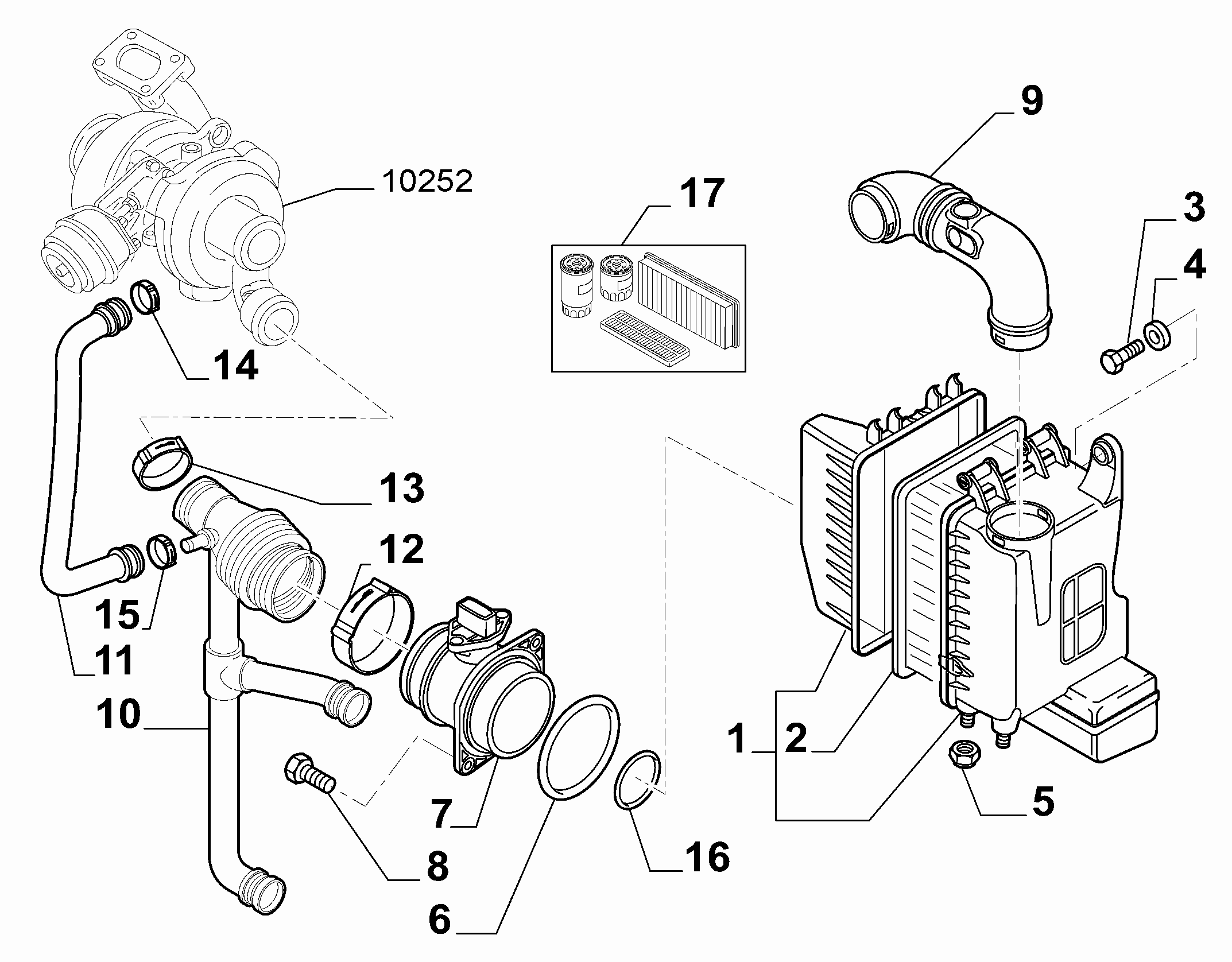 FIAT 46809155 - Въздушен филтър vvparts.bg