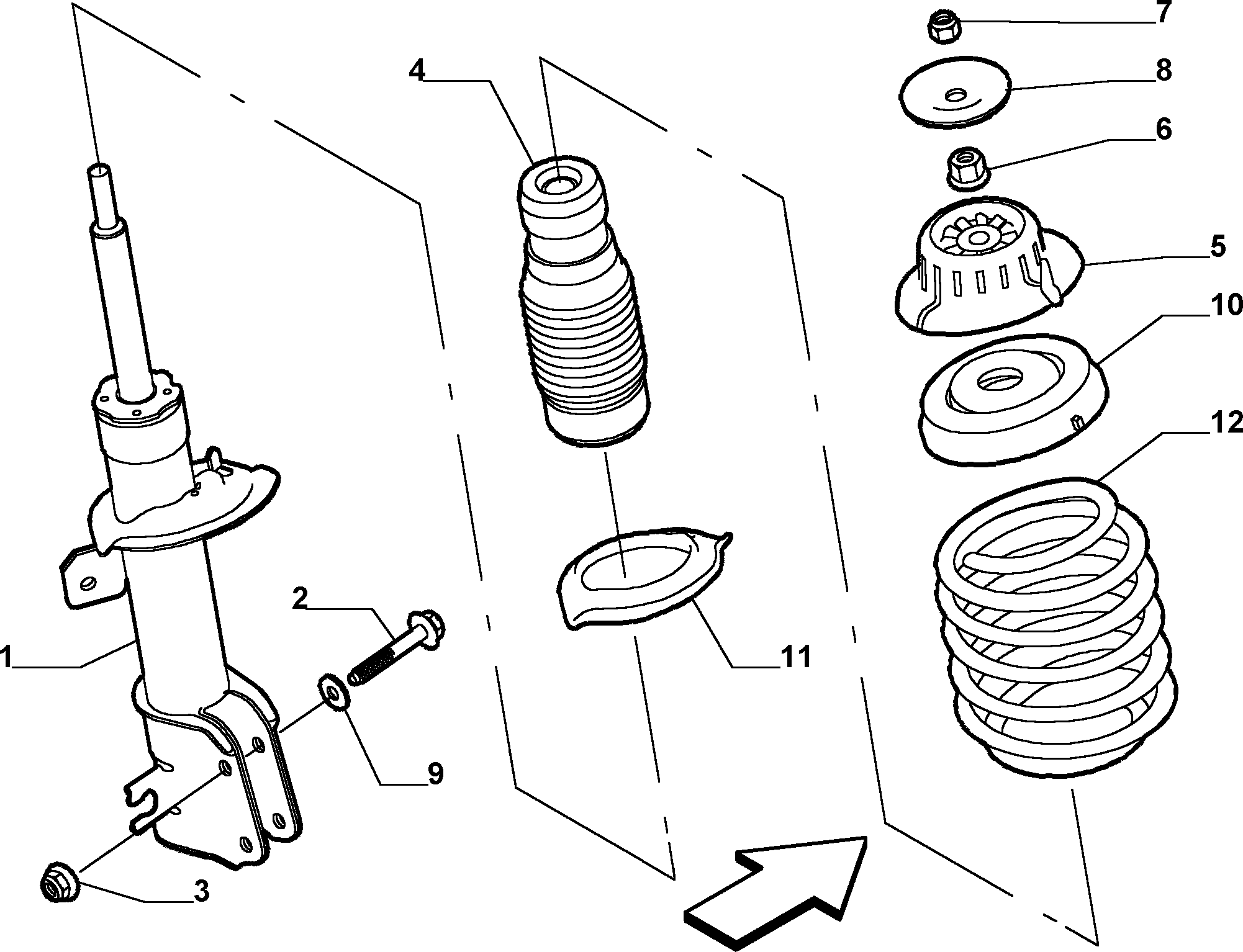 FIAT 50701099 - Прахозащитен комплект, амортисьор vvparts.bg