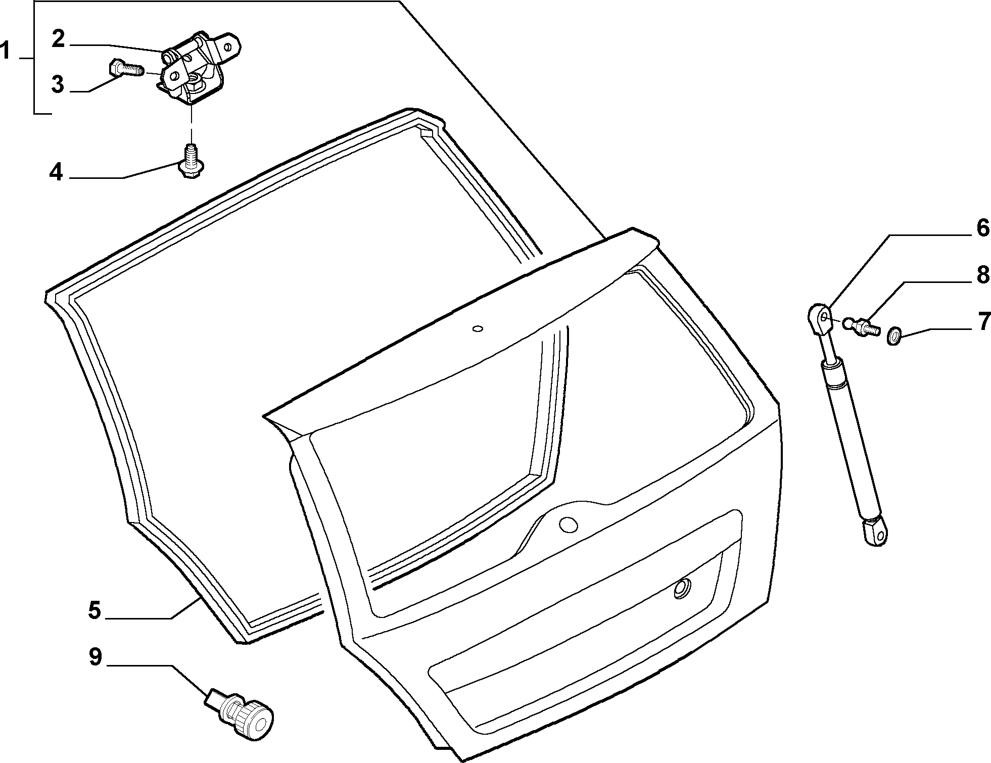 FIAT / LANCIA 46784995 - Газов амортисьор, багажно / товарно пространство vvparts.bg