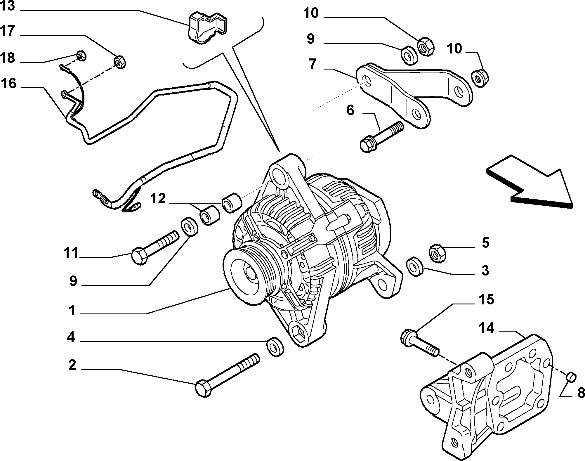 Alfa Romeo 465 3266 7 - Генератор vvparts.bg