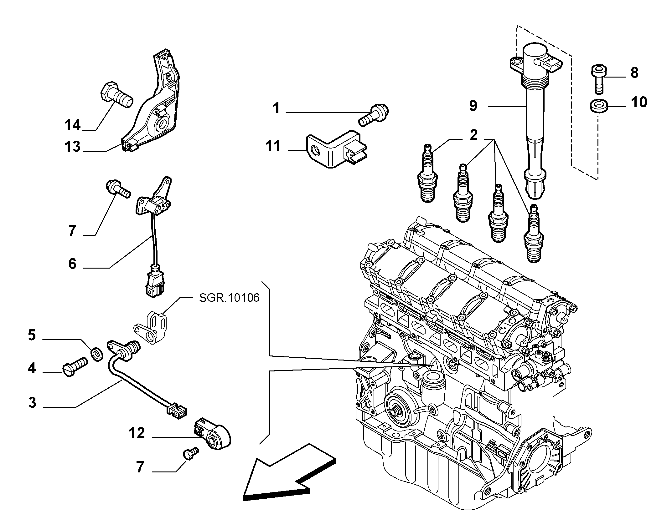 Lancia 46531918 - Запалителна свещ vvparts.bg