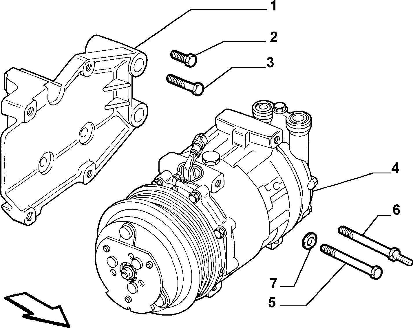 FIAT 46811244 - Компресор, климатизация vvparts.bg