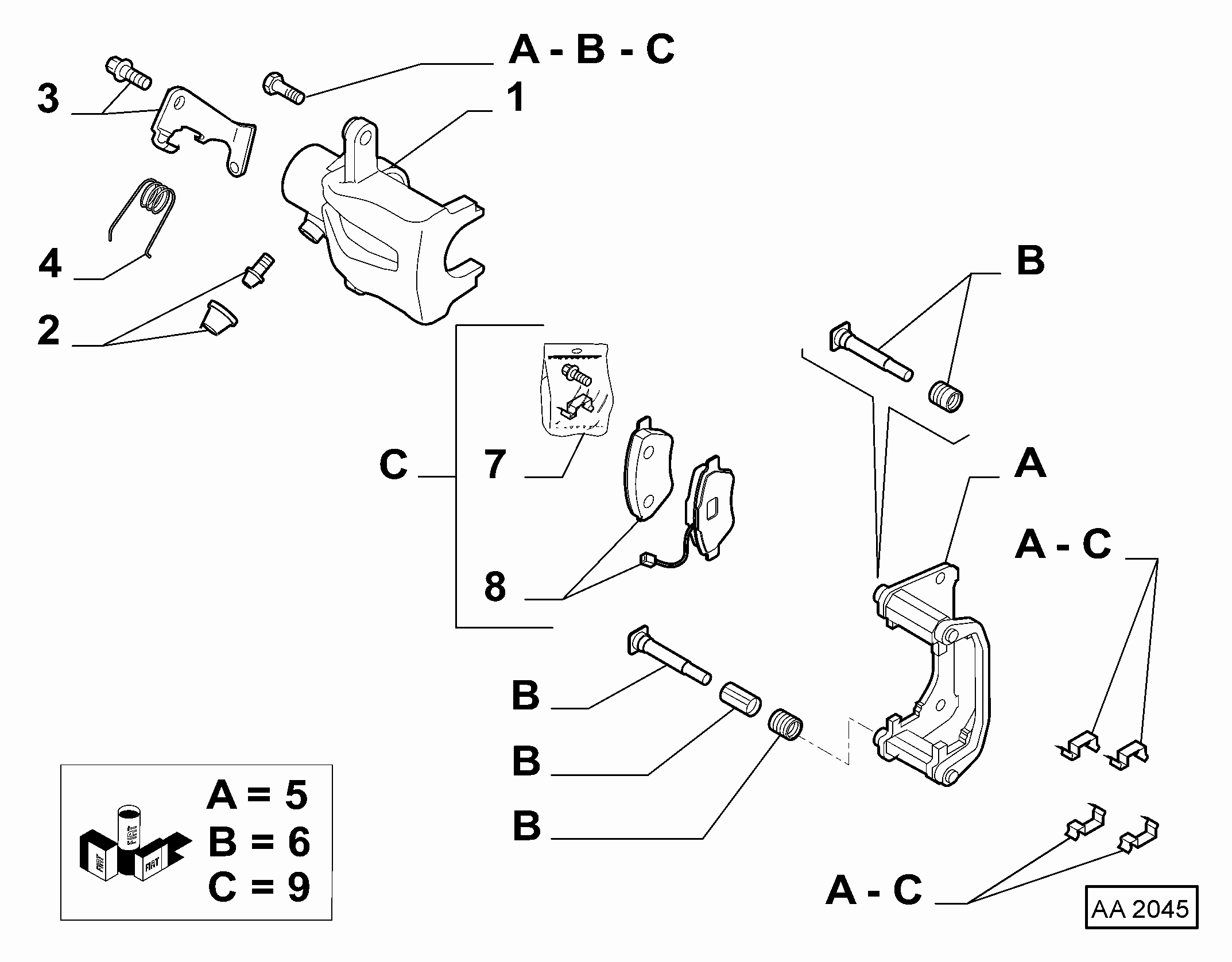 Lancia 77364642 - Спирачен апарат vvparts.bg