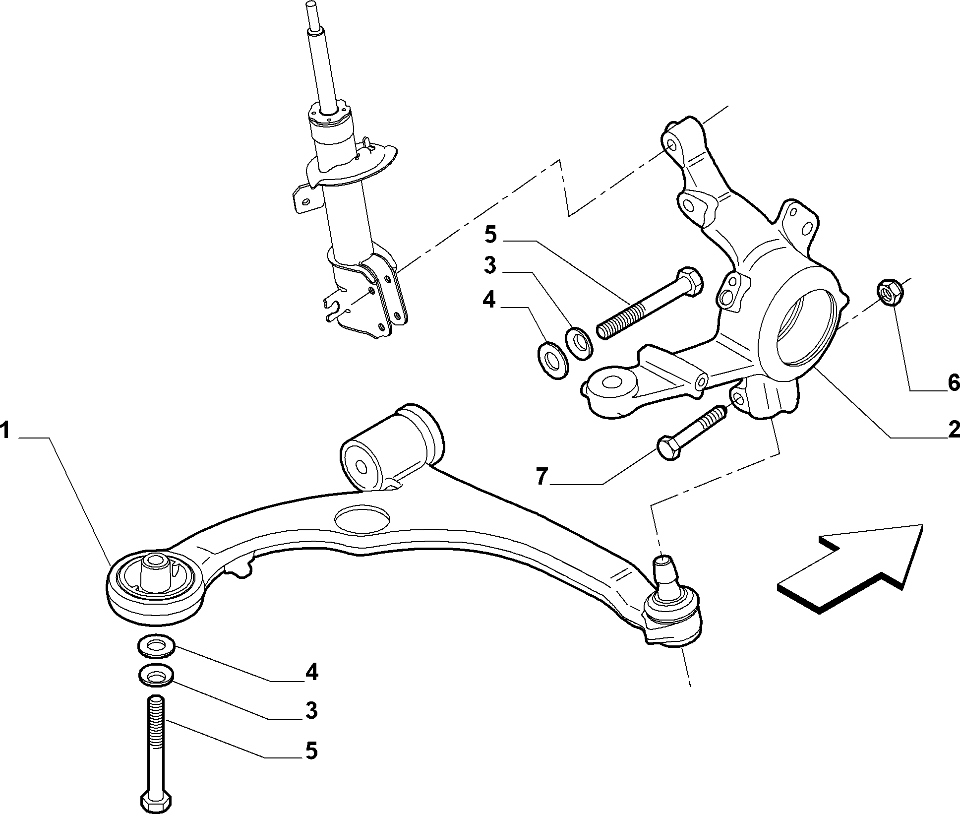 Lancia 518 27 736 - Носач, окачване на колелата vvparts.bg