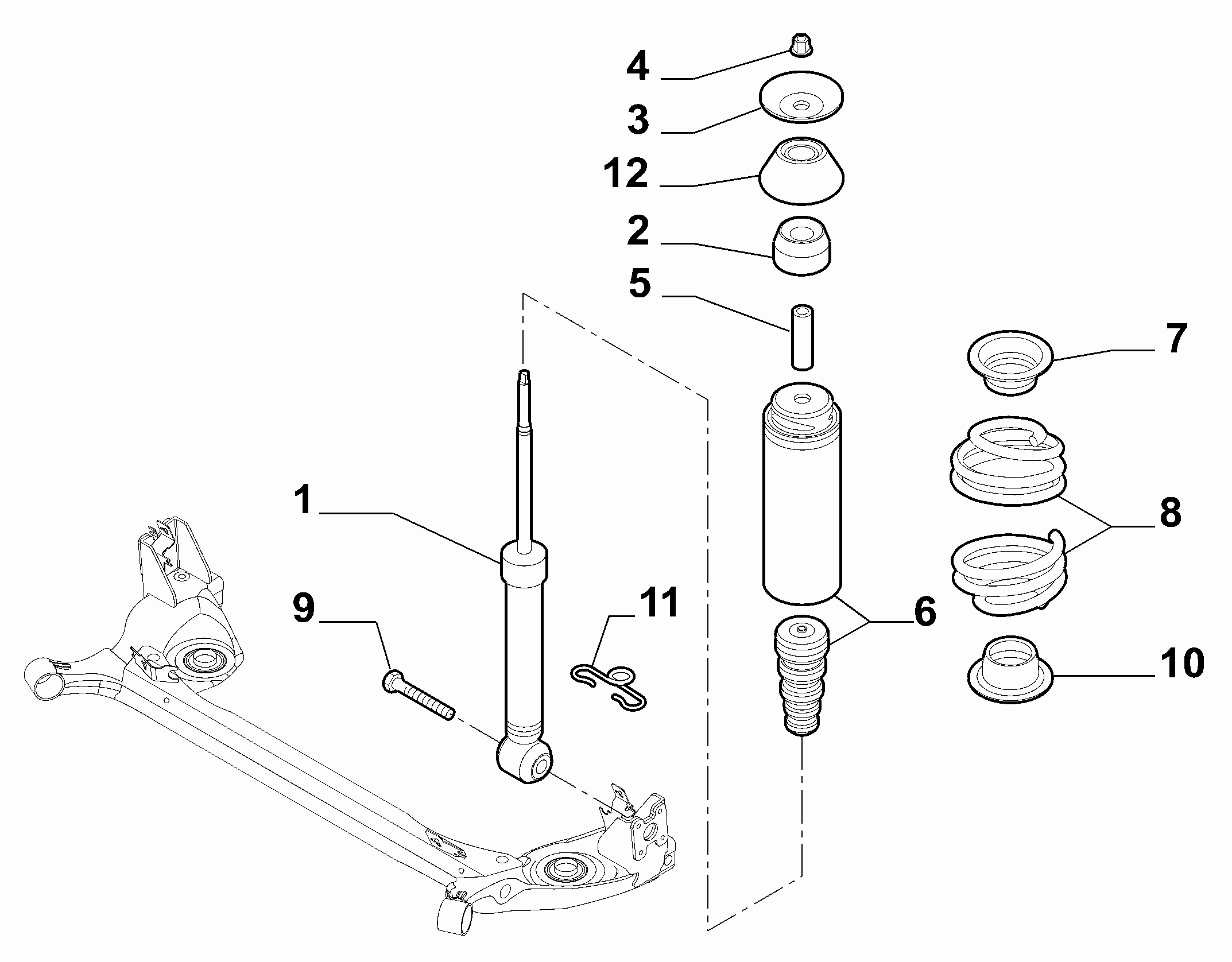 FIAT 51841201 - Амортисьор vvparts.bg