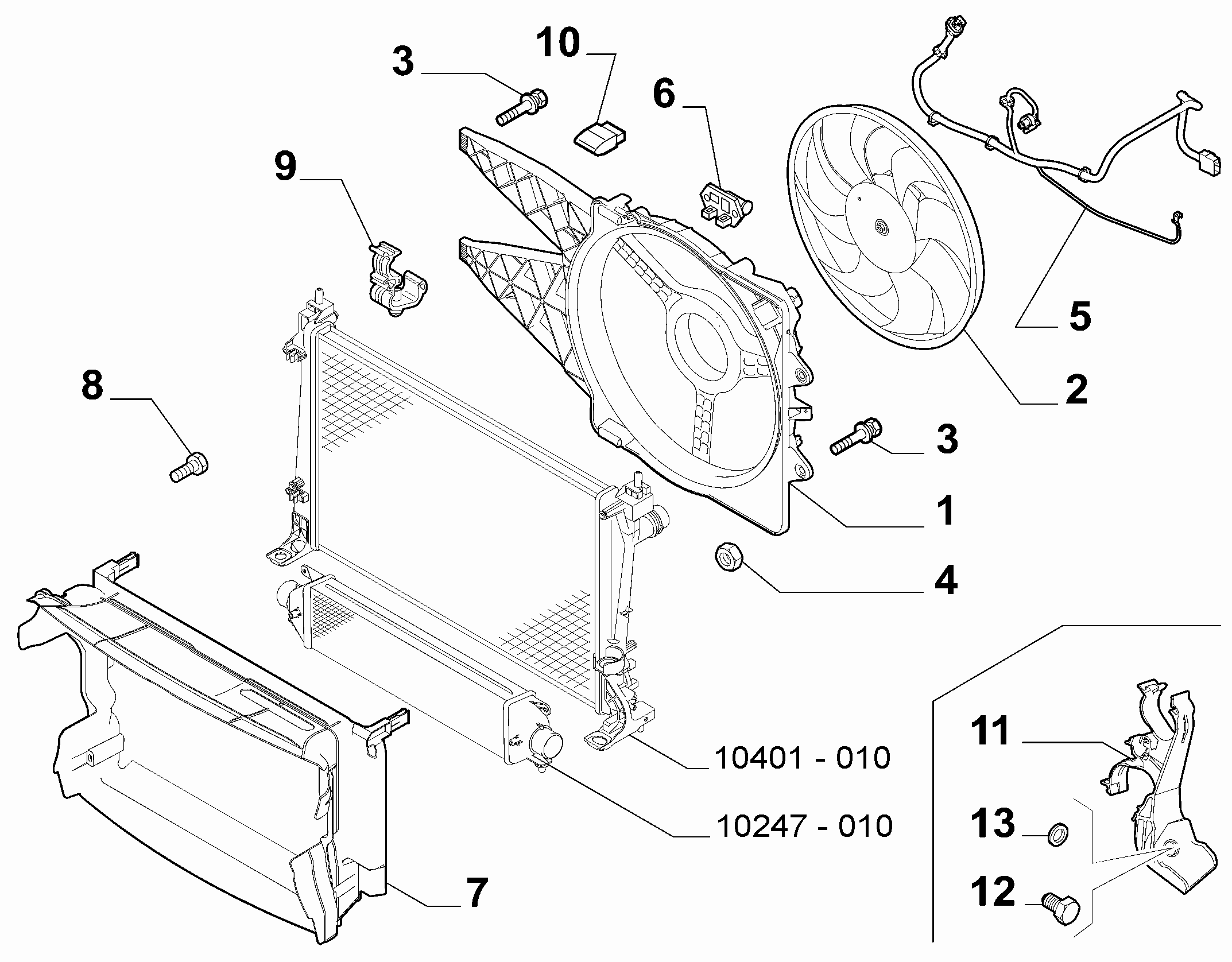 Chrysler 51805133 - Вентилатор, охлаждане на двигателя vvparts.bg