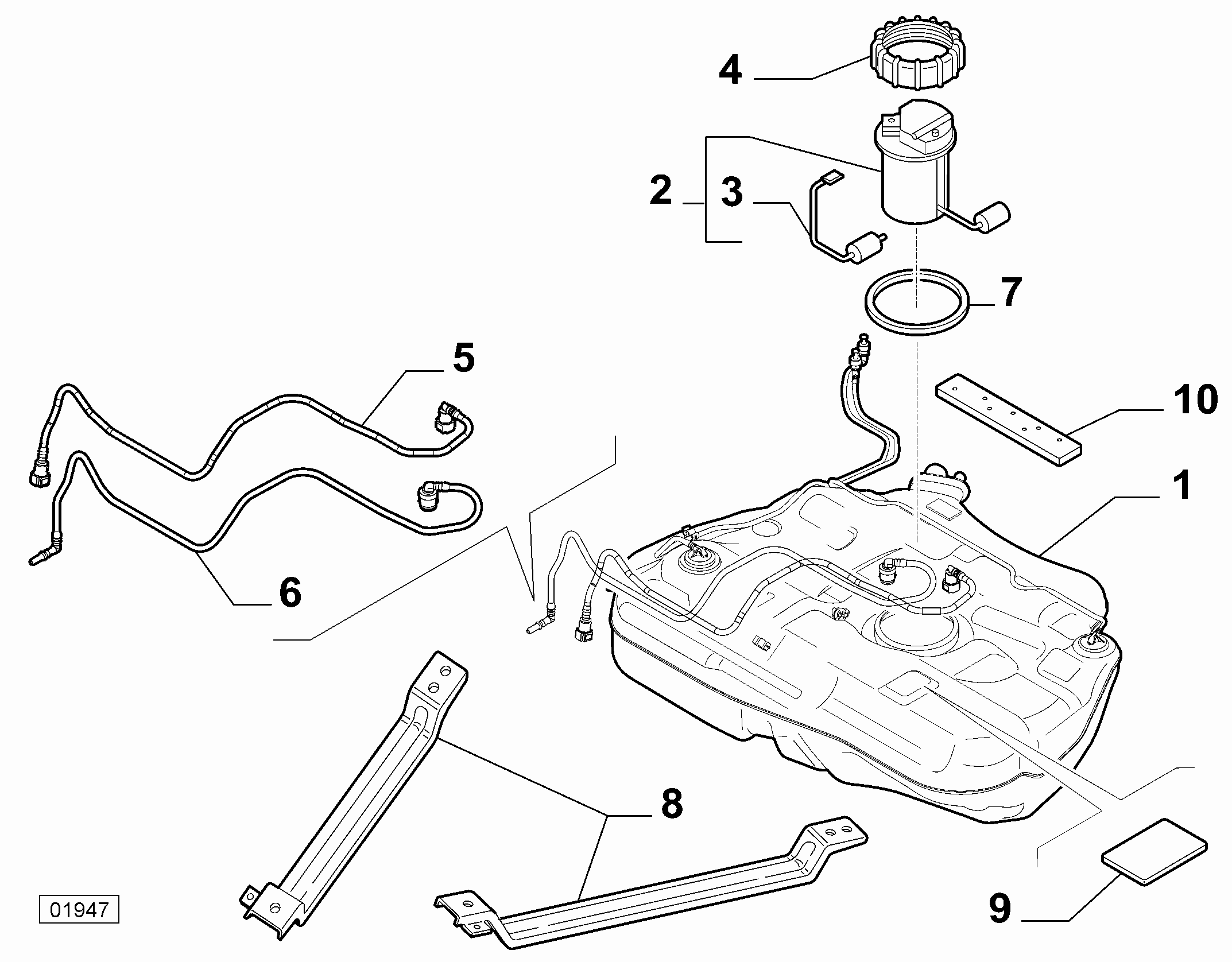 Alfa Romeo 46833635 - Горивопроводен модул (горивна помпа+сонда) vvparts.bg