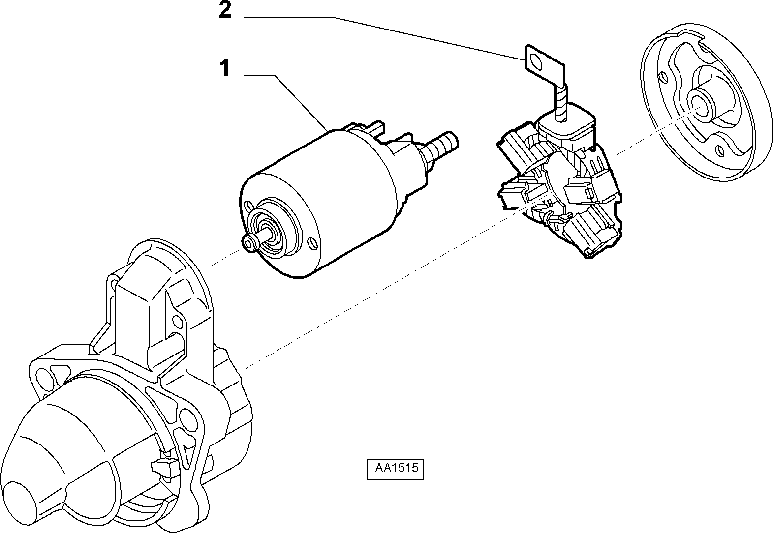 FIAT 77363703 - Магнитен превключвател, стартер vvparts.bg