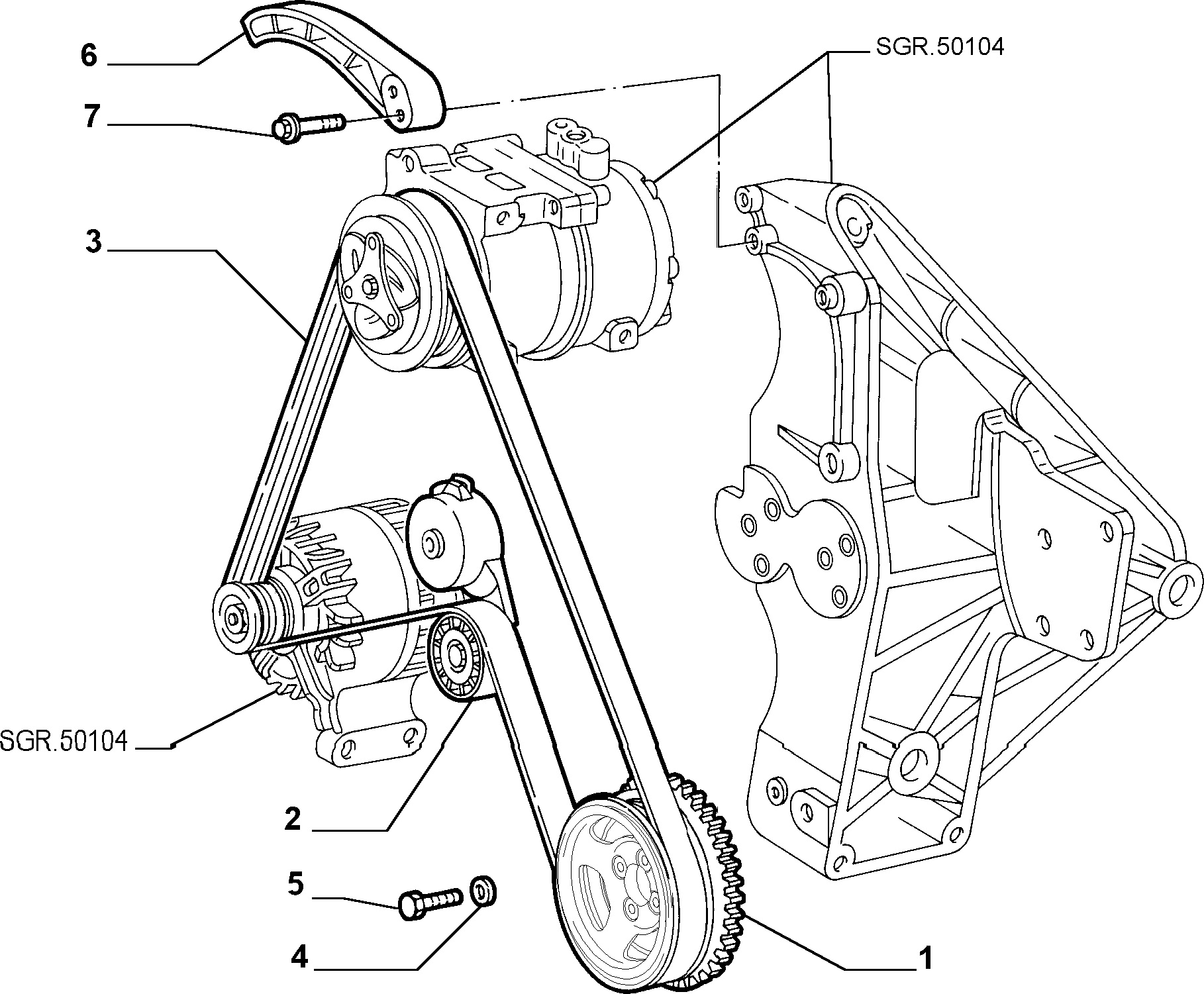 FIAT 55184060 - Пистов ремък vvparts.bg