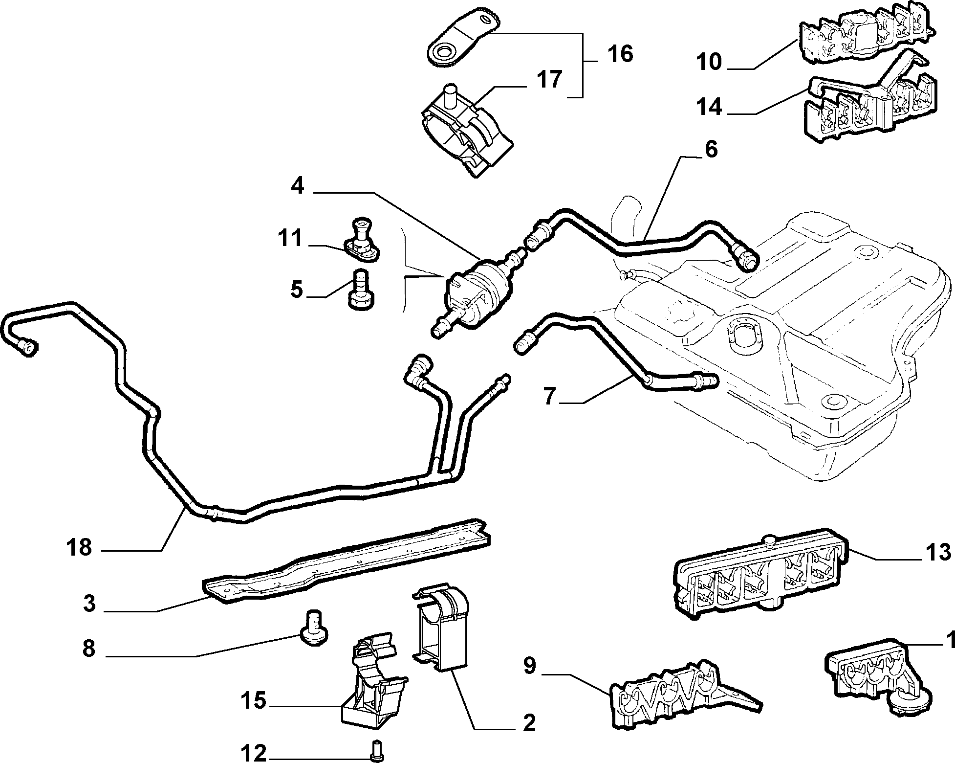 FIAT 71736106 - Горивен филтър vvparts.bg