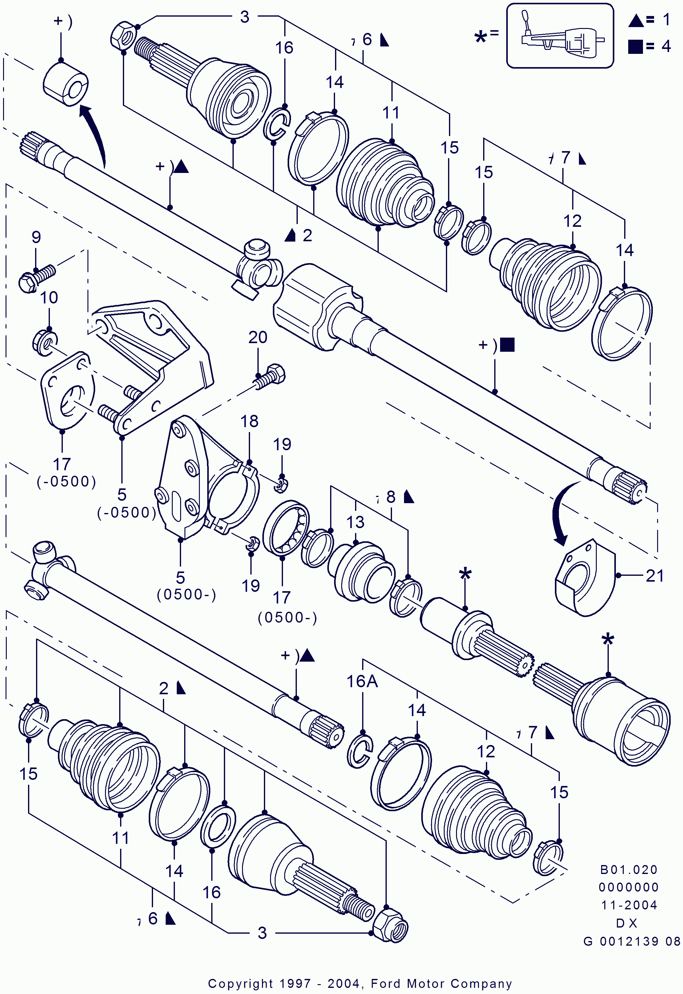 MAZDA 1073801 - Маншон, полуоска vvparts.bg