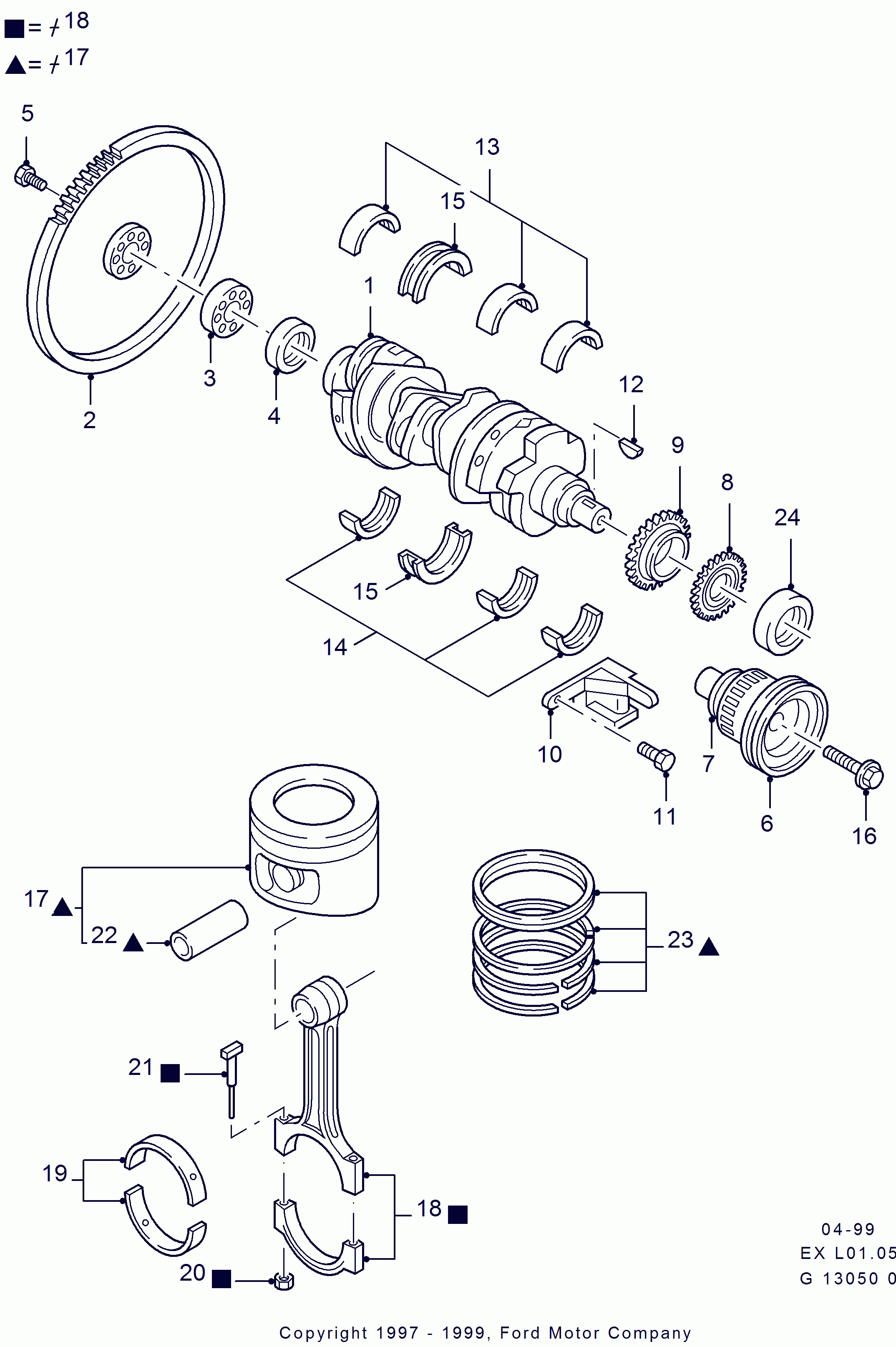 FORD 6 723 376 - Семеринг, разпределителен вал vvparts.bg