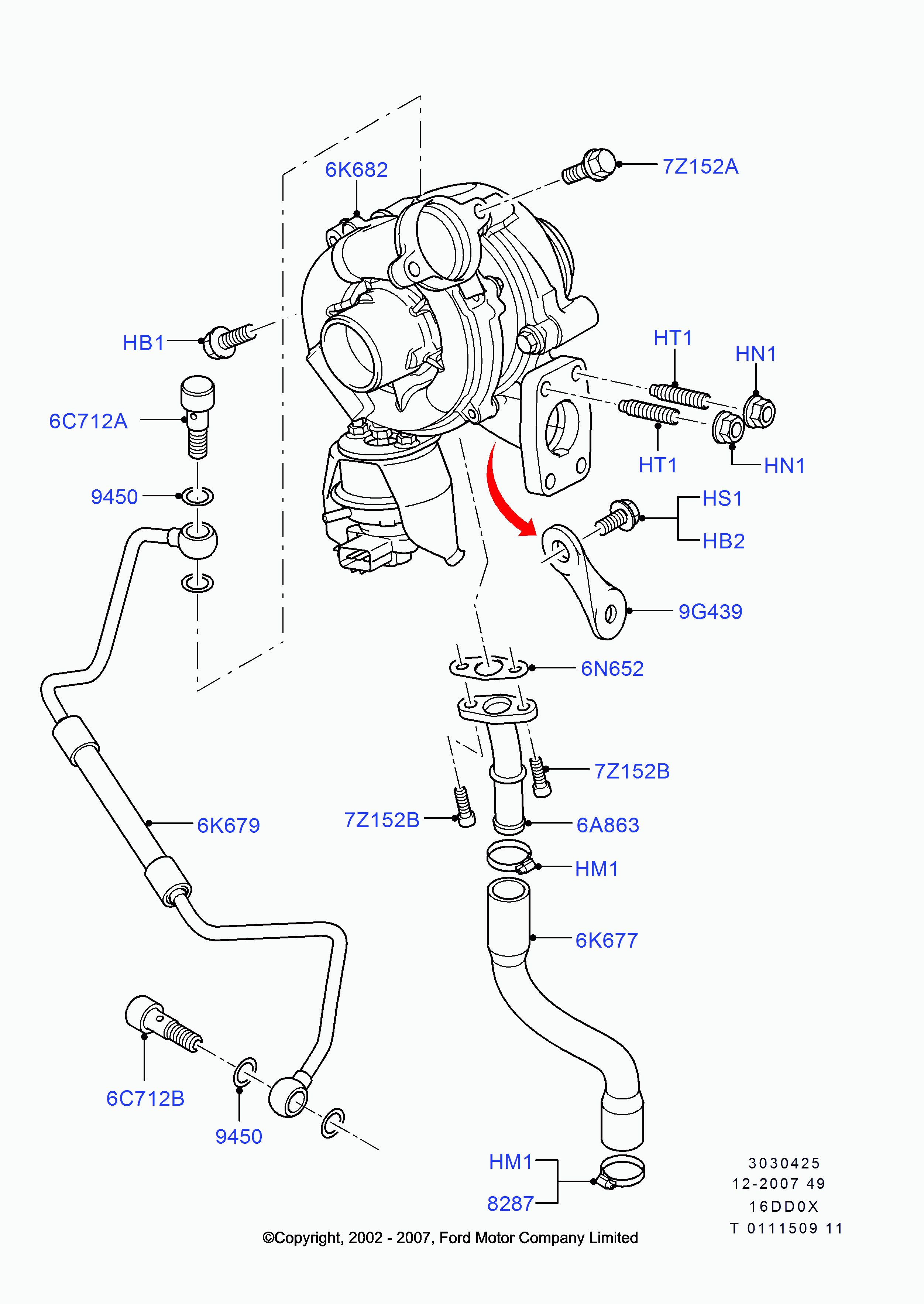 MAZDA 1479838 - Въздуховод за турбината vvparts.bg