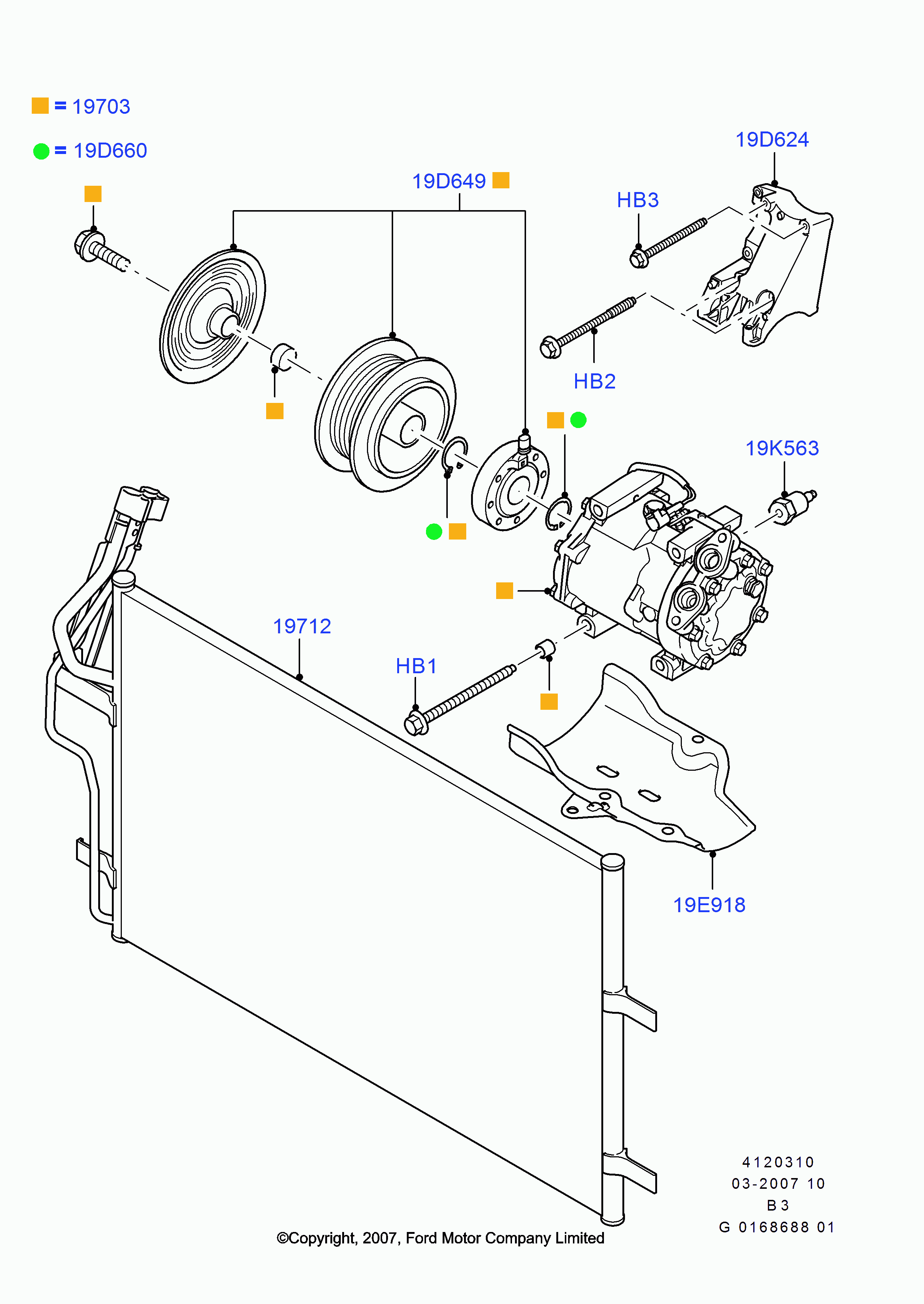 FORD USA 1353483 - Компресор, климатизация vvparts.bg