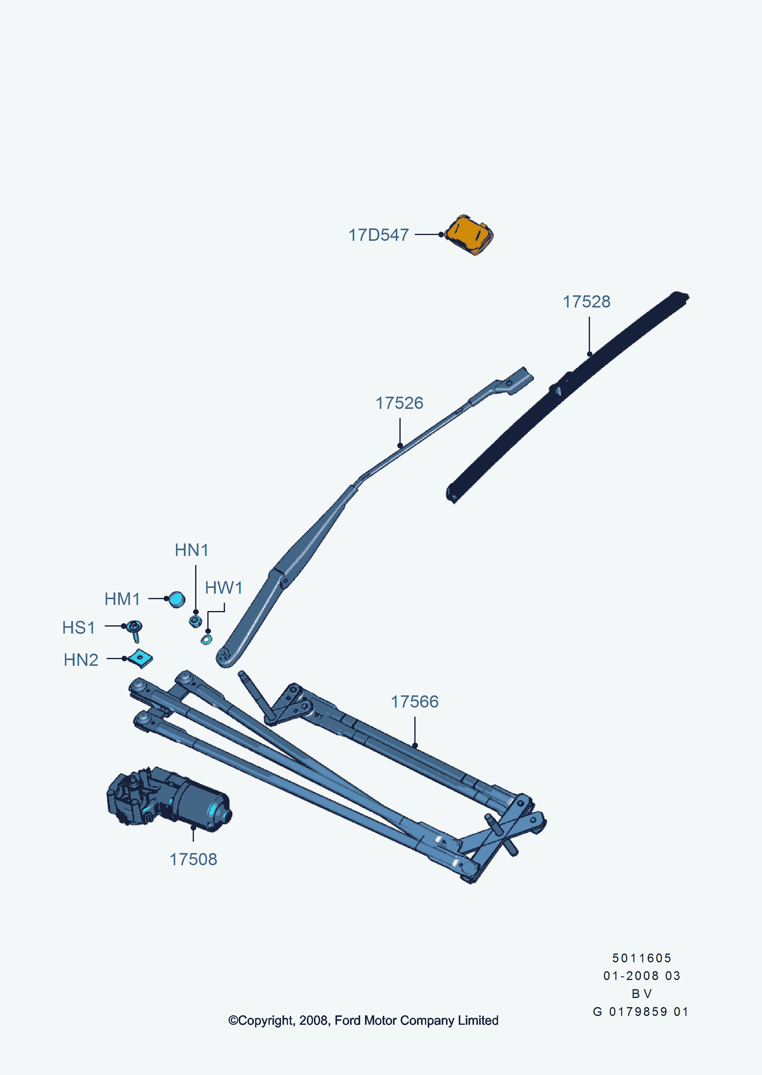 FORD USA 1 537 086 - Blade Assy - Wiper vvparts.bg