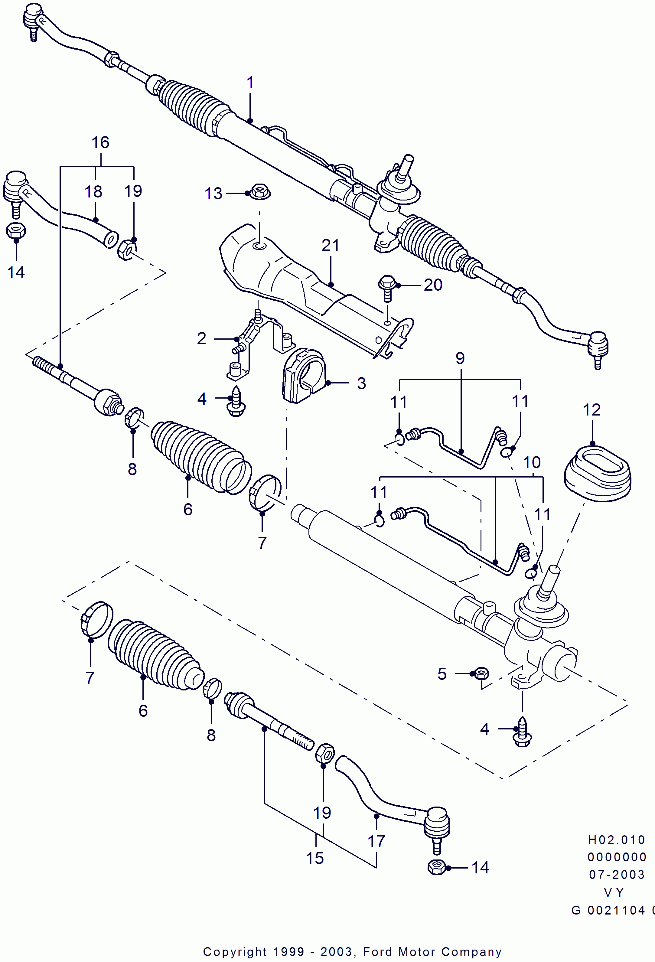 FORD 1233553 - Напречна кормилна щанга vvparts.bg