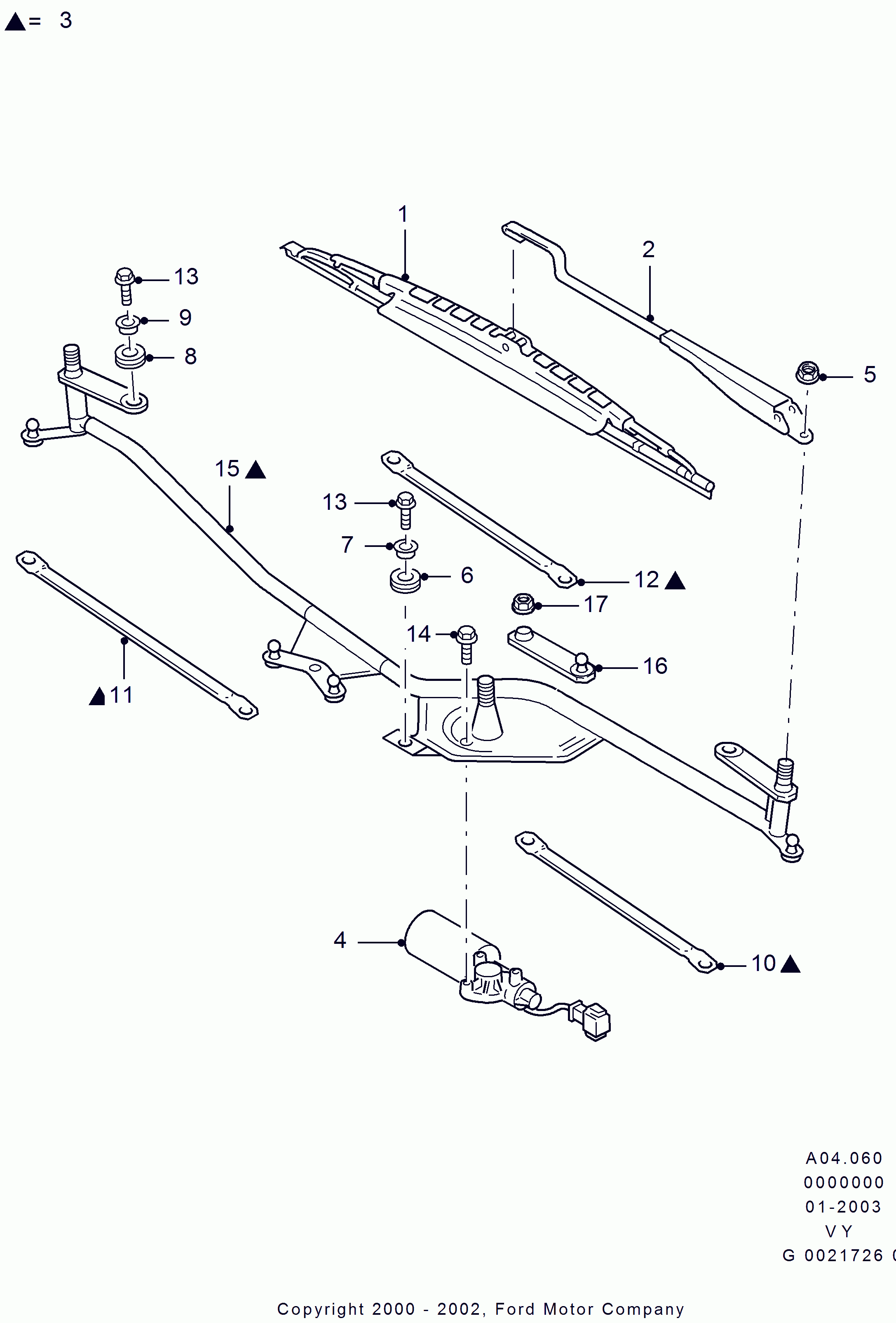 FORD 1124510 - Перо на чистачка vvparts.bg