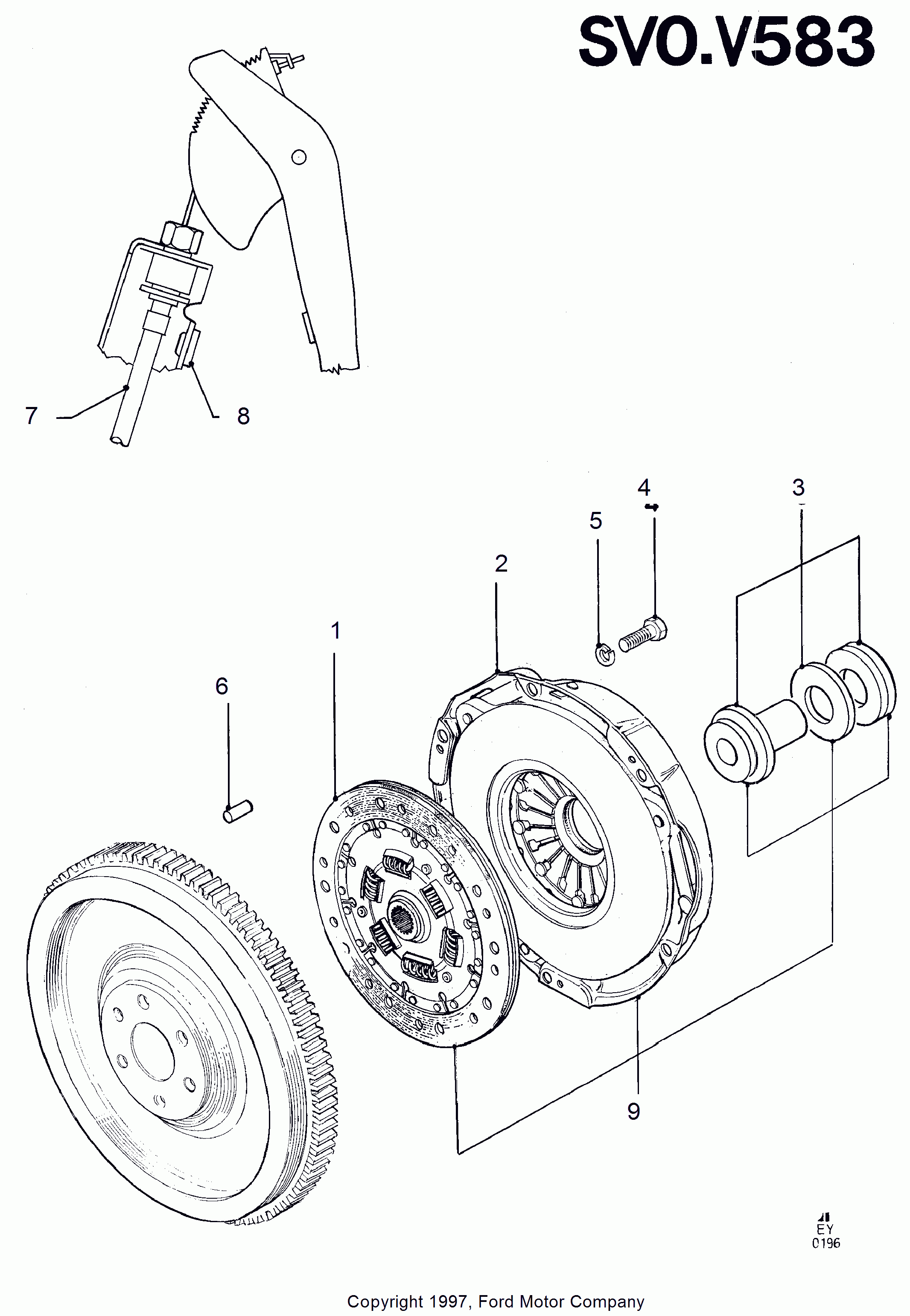 FORD 1027100 - Комплект съединител vvparts.bg