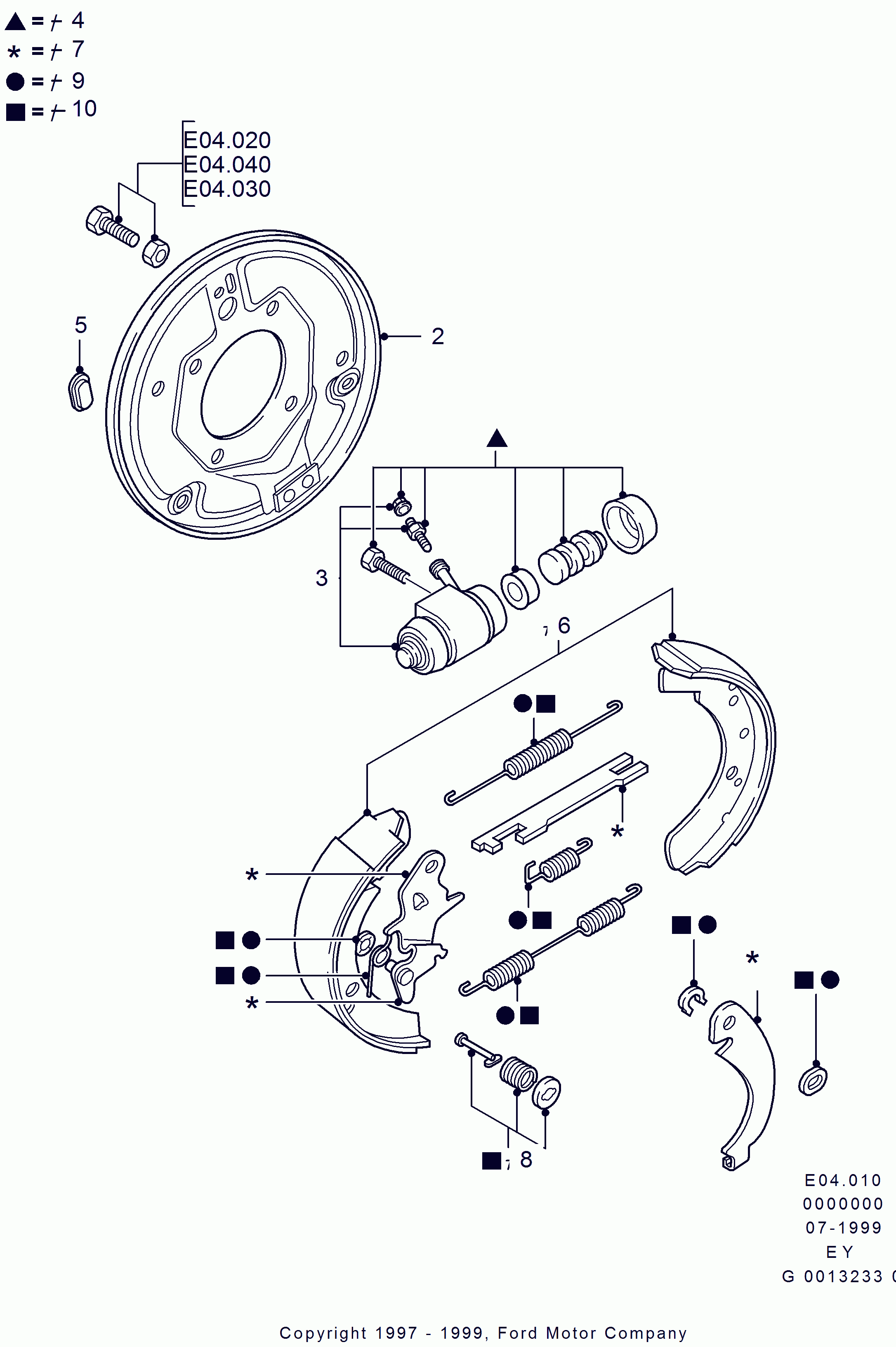 FORD 6579154 - Пружина, спирачни челюсти vvparts.bg