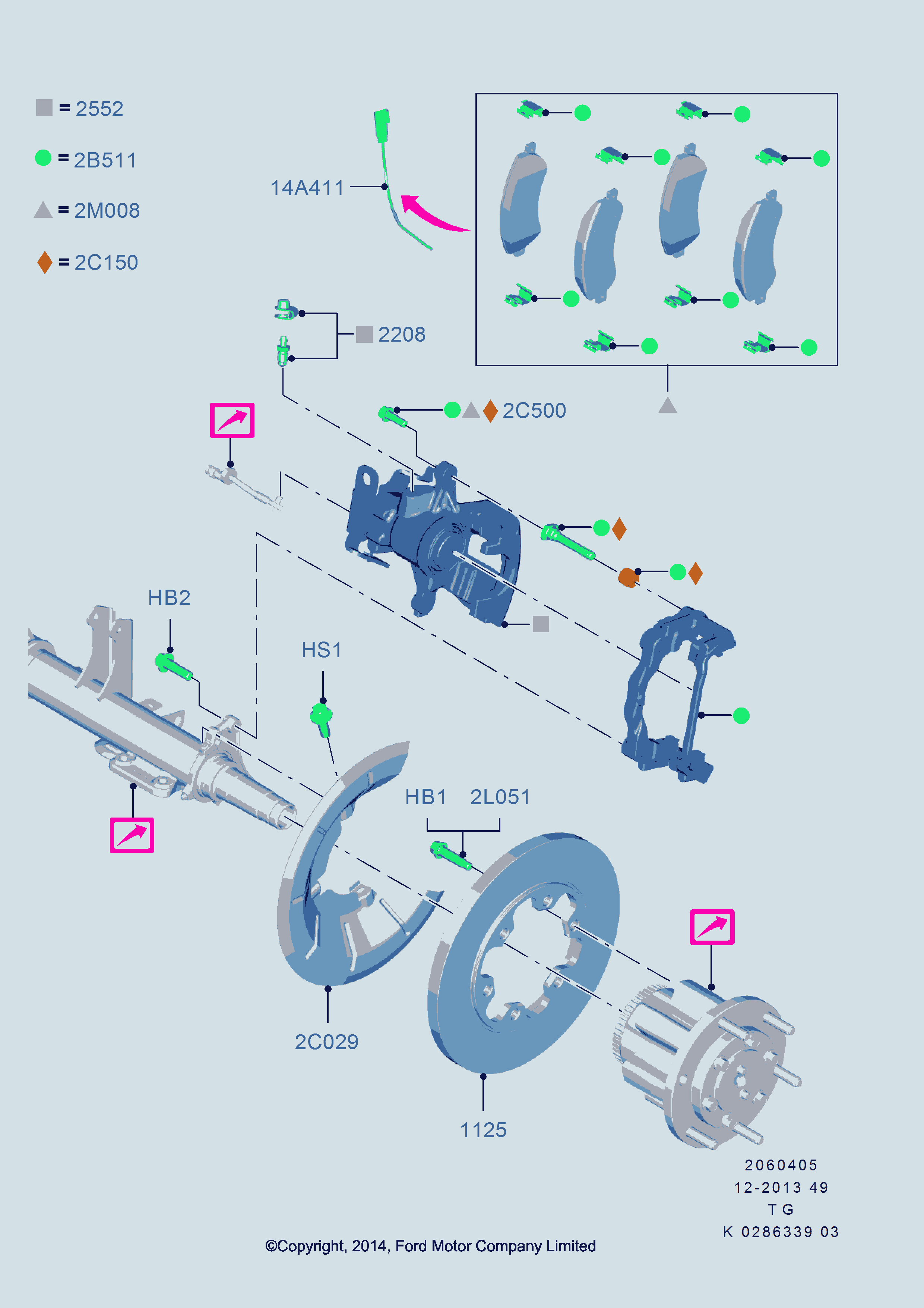 FORD 1829401 - Предупредителен контактен сензор, износване на накладките vvparts.bg